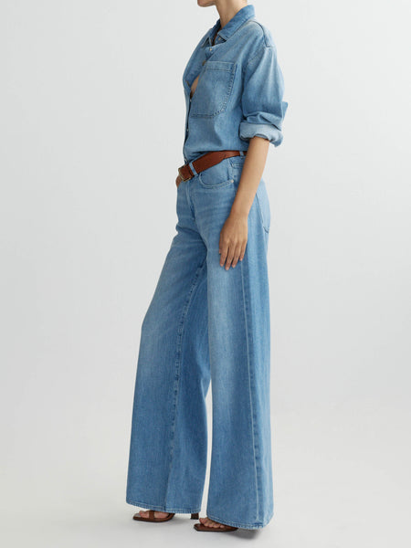 Alex Baggy Wide Leg Low Rise 32” Jeans | Riverbank Aura | DL1961