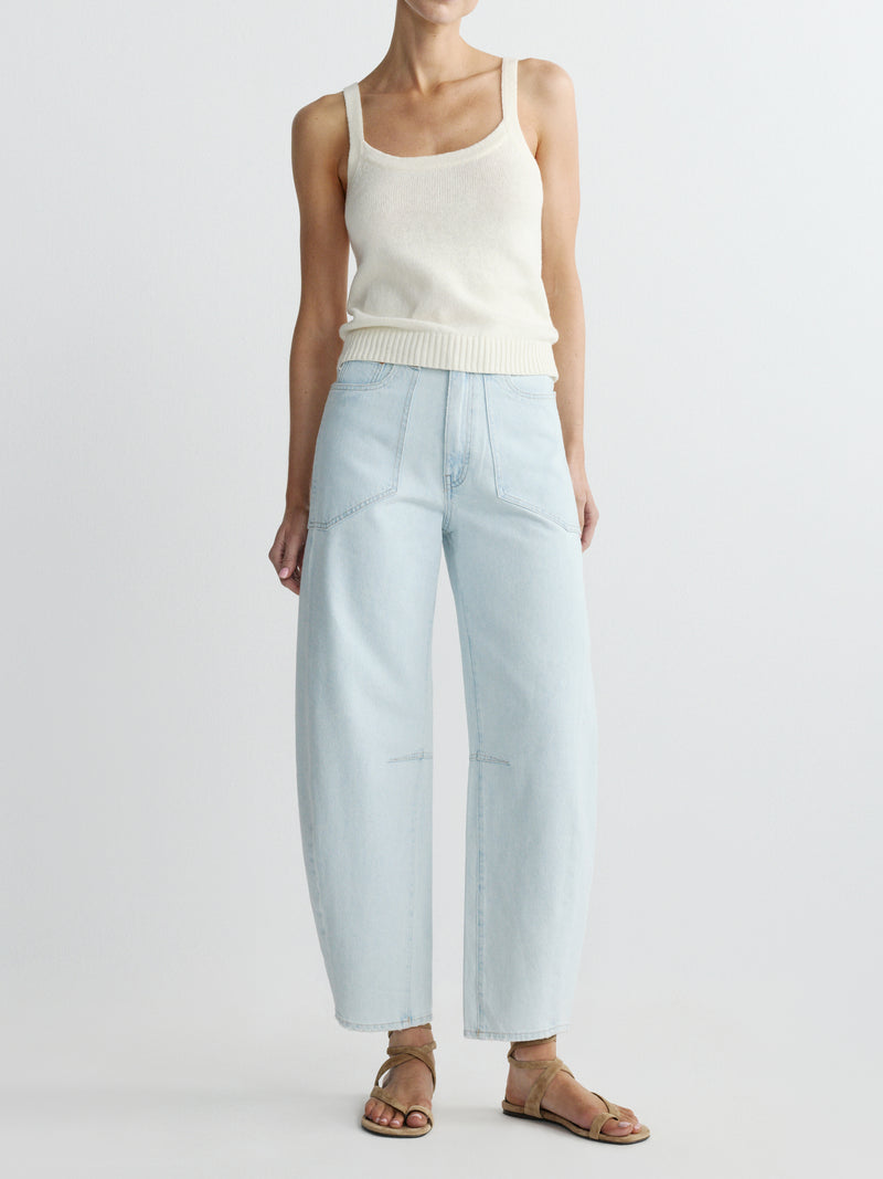 Miro Barrel High Rise 28" Jeans | Saltstone