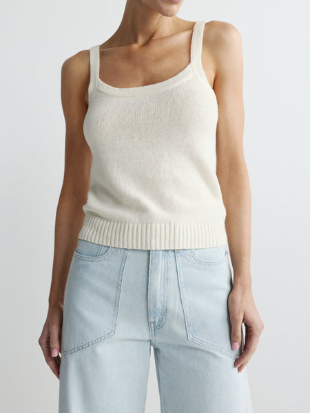 July Knit Scoop Tank in Natural | DL1961 | DL1961