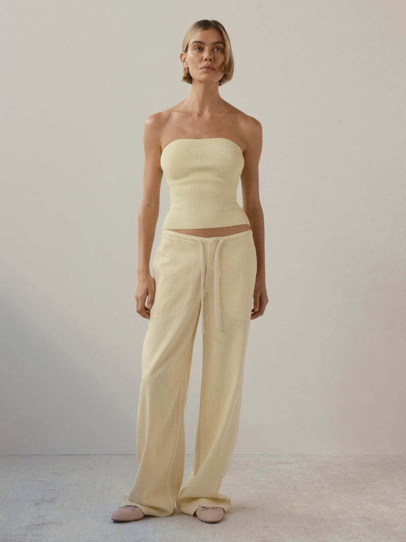 Sienna Low-Slung Wide Leg Relaxed 31” Jeans | Prosecco Aura