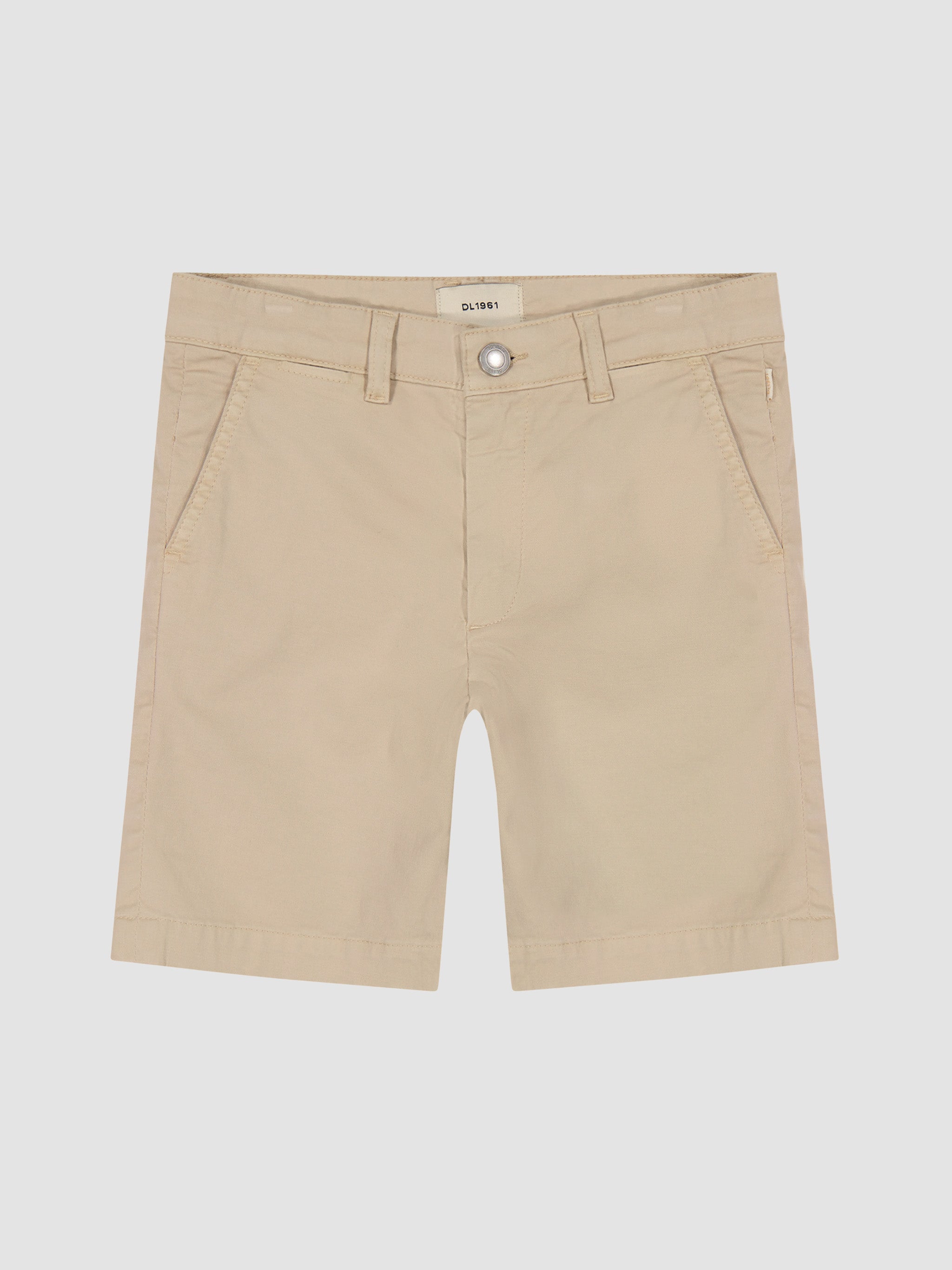 Boy's Light Beige Twill Shorts