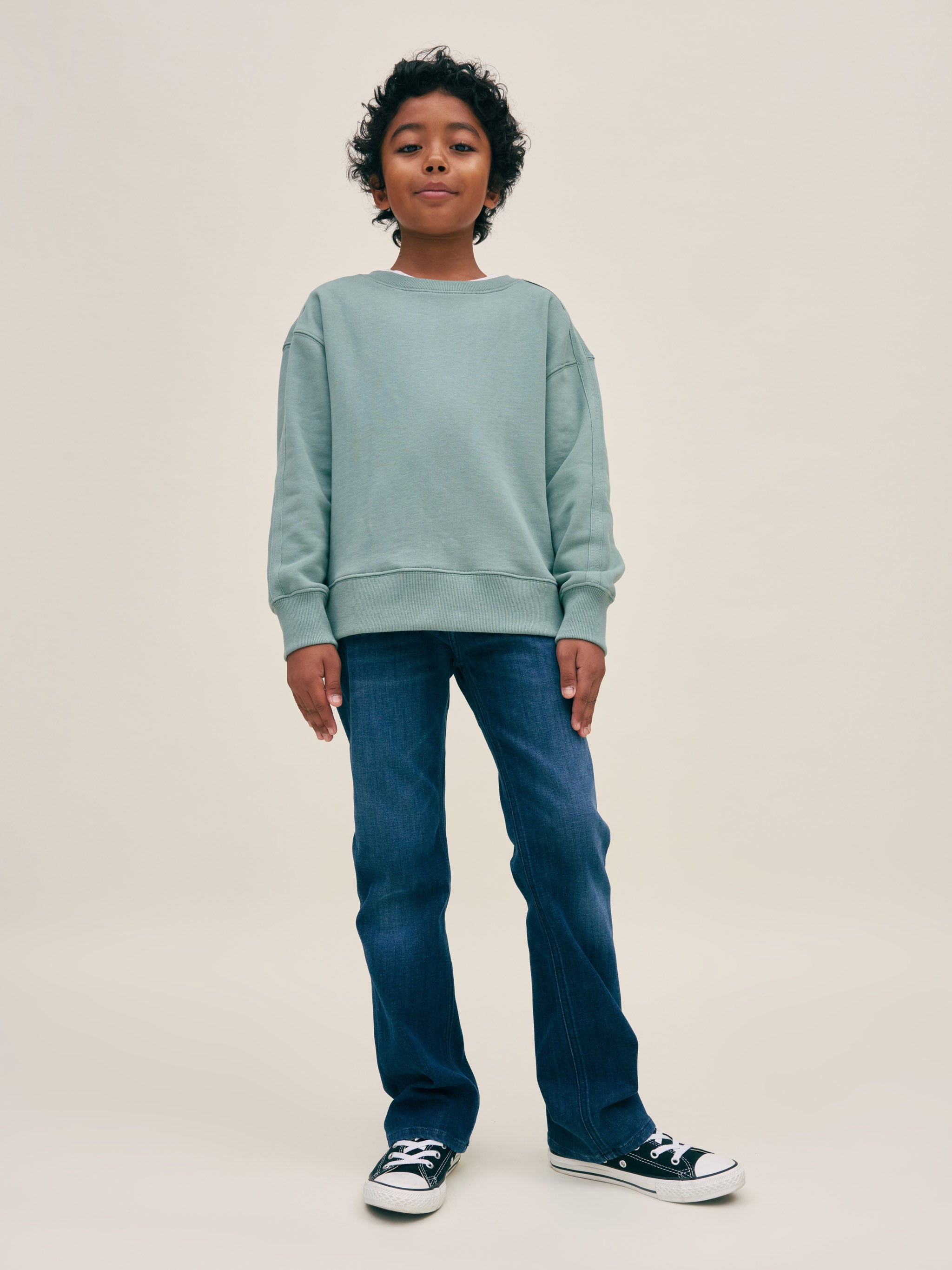 Boys' Straight Dark Blue Jeans
