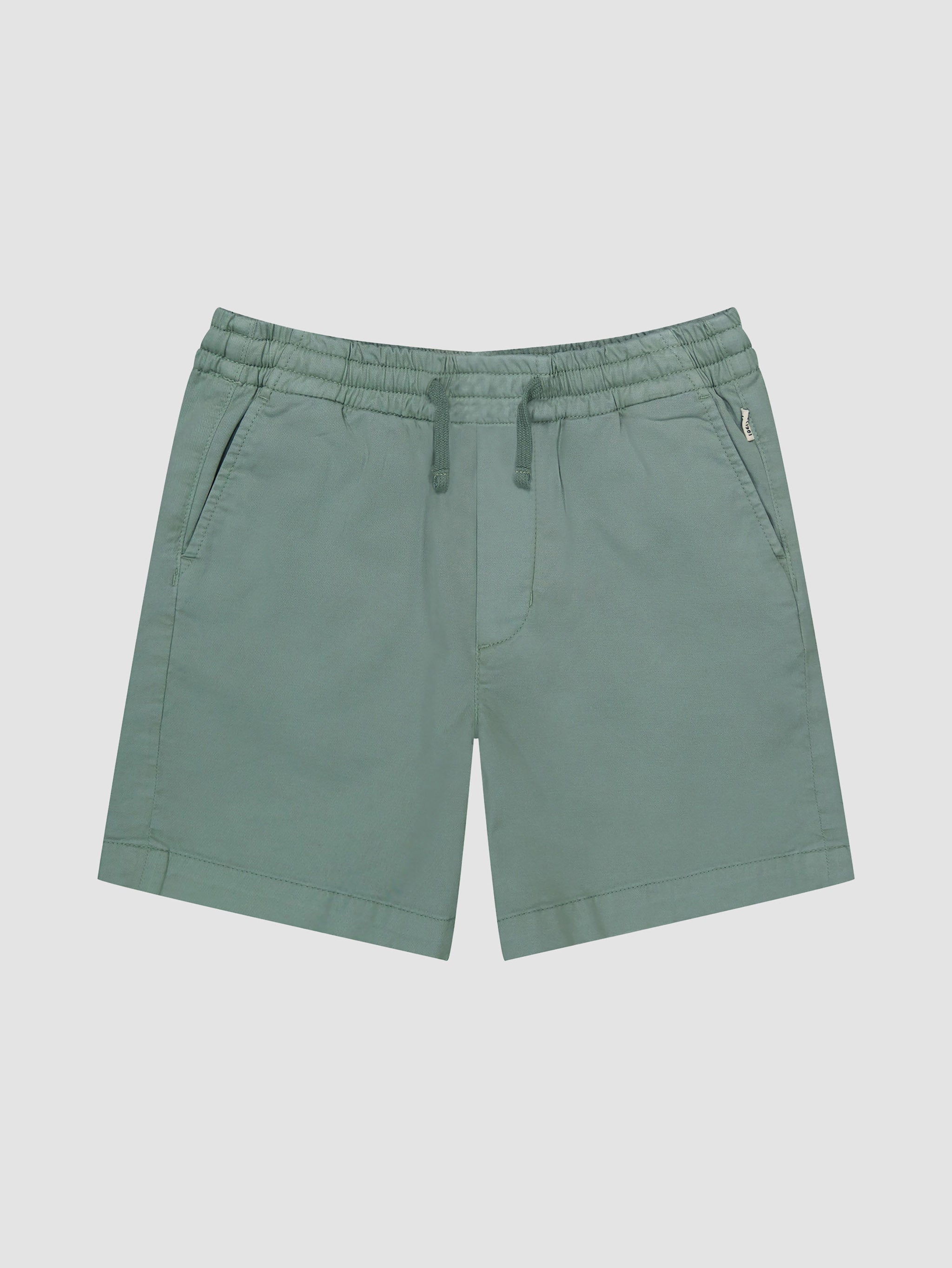 Boy's Pale Green Twill Shorts