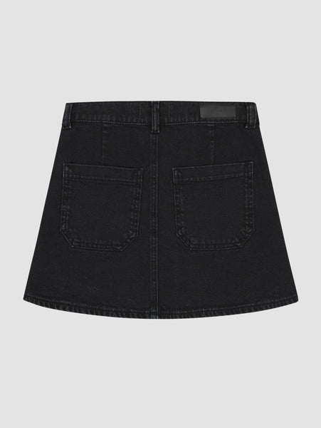 Jenny Mini Skirt in Nightshade - Girls' Black Denim | DL1961 | DL1961