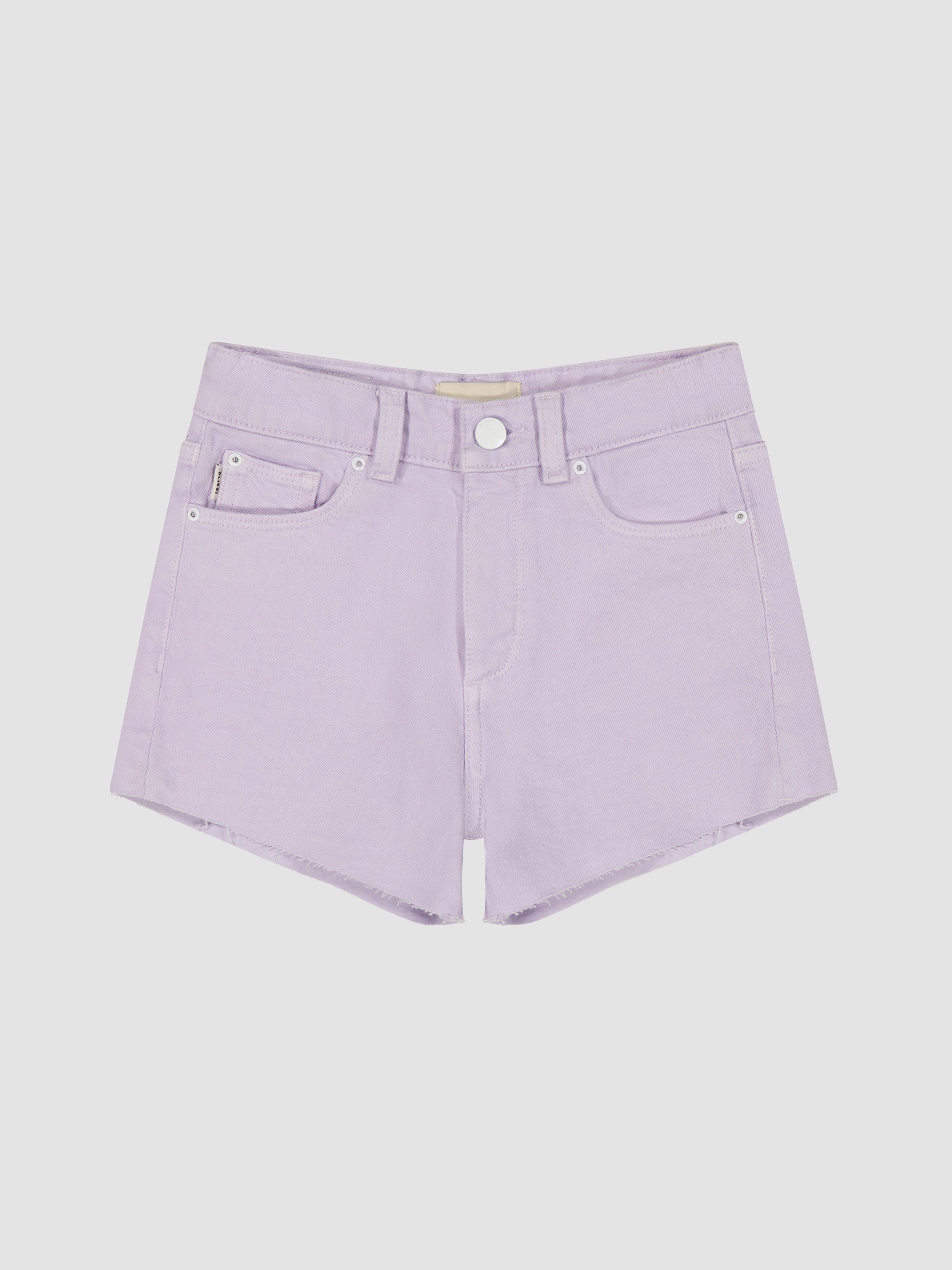 Girl's Purple Cutoff Denim Shorts