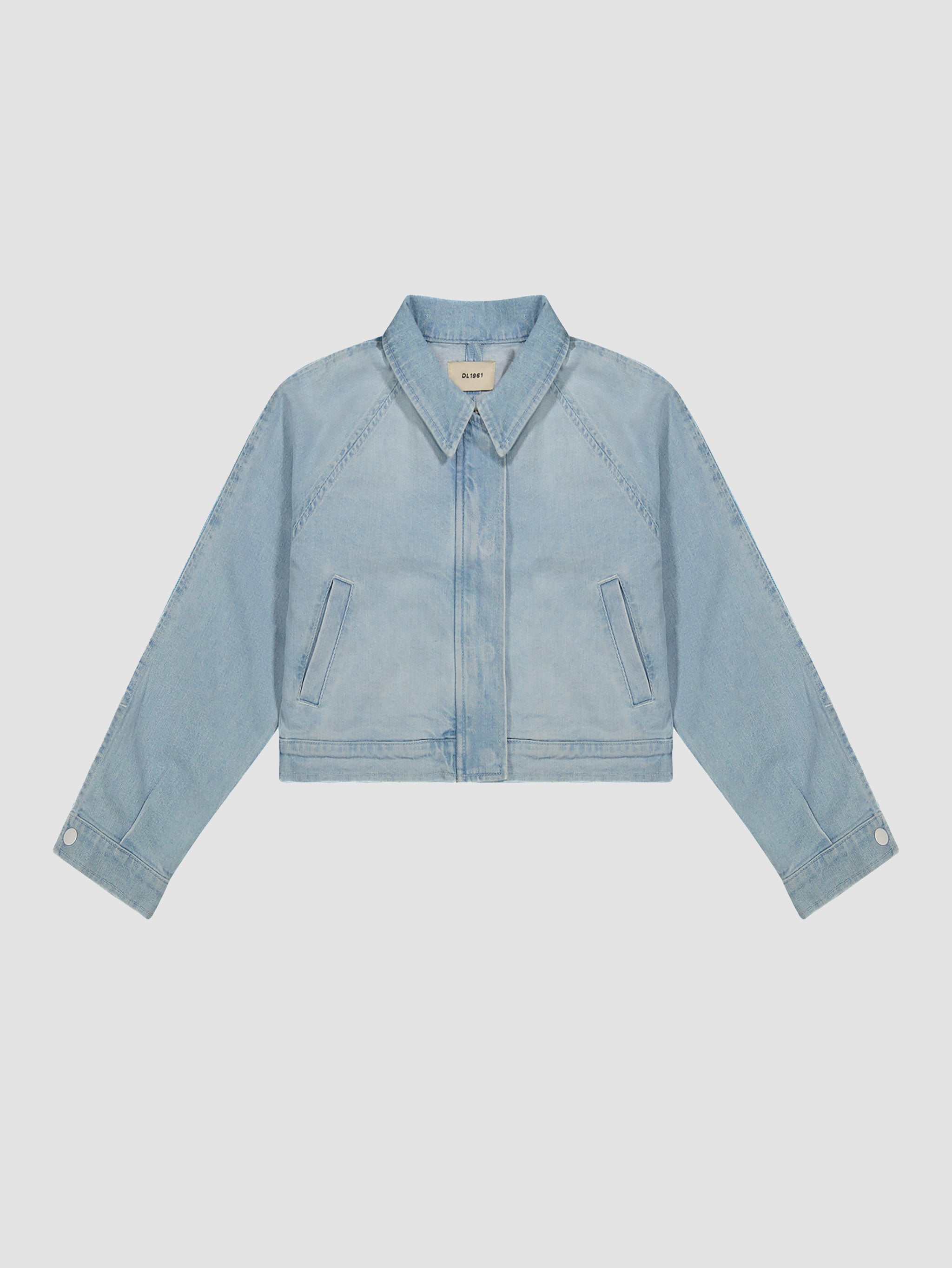 Kids' Blue Denim Bomber Jacket