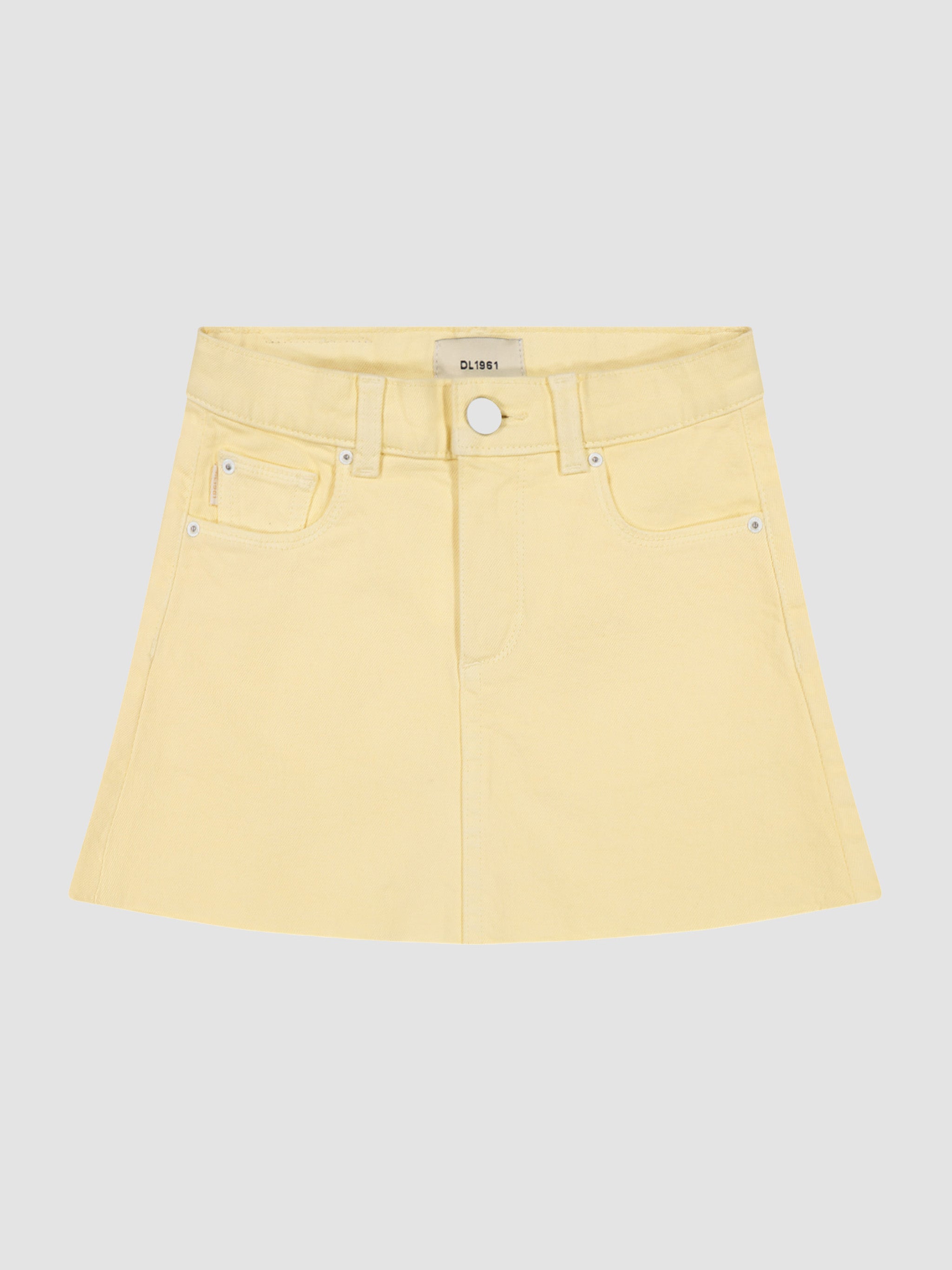 Girl's yellow denim skirt