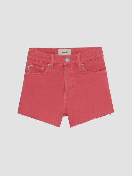 Lucy Shorts Cut-Off | Raspberry | DL1961 Premium Denim