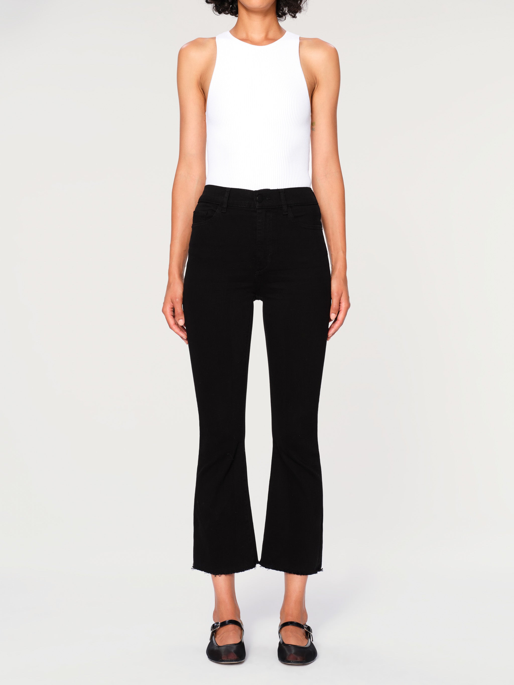 women's bootcut black jean
