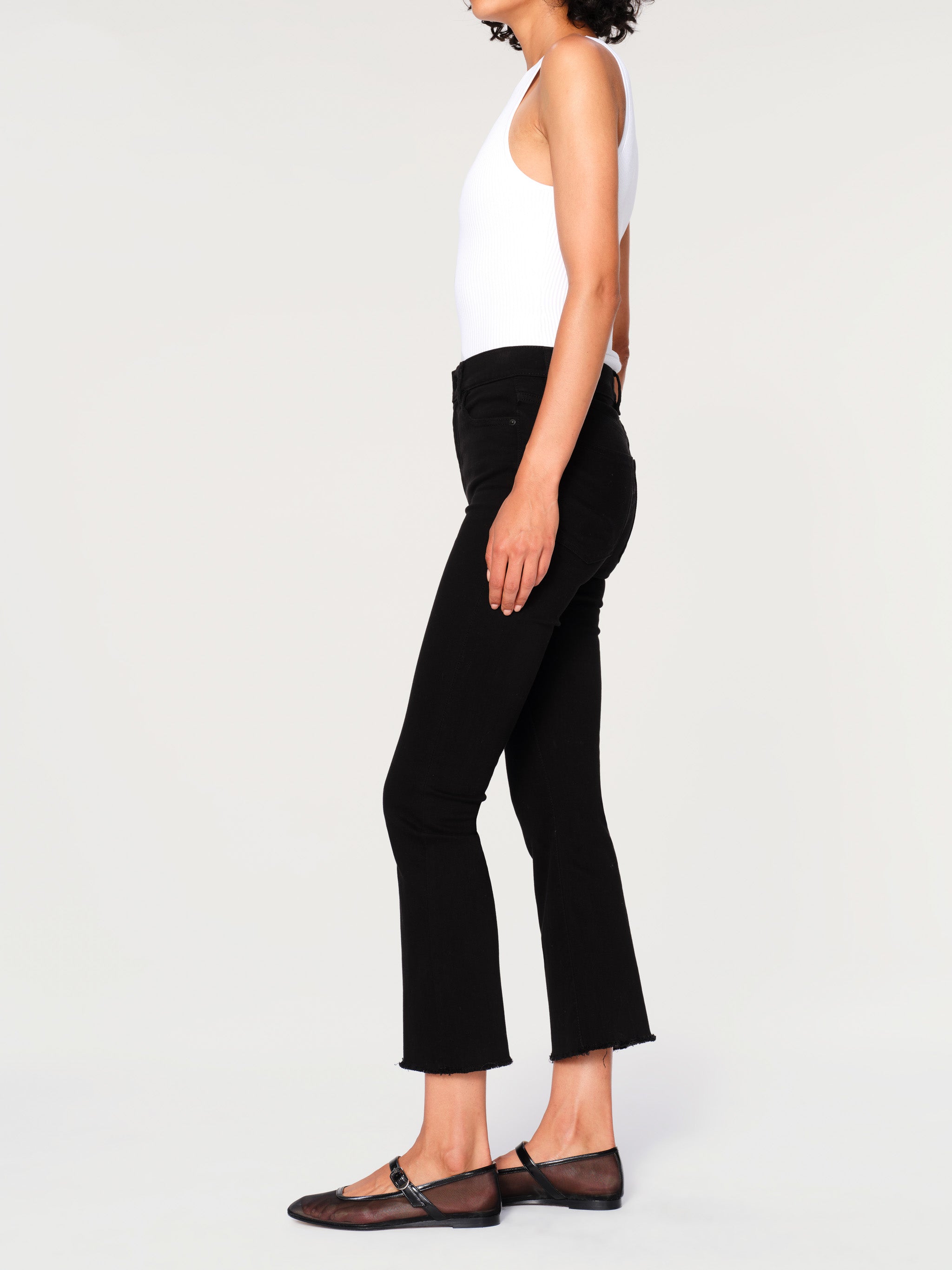 women's bootcut black jean