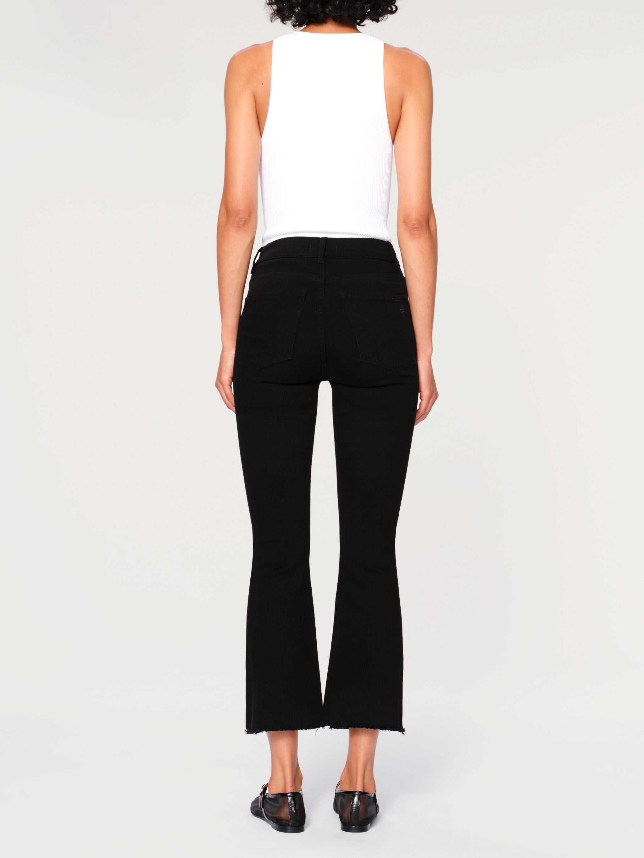 women's bootcut black jean