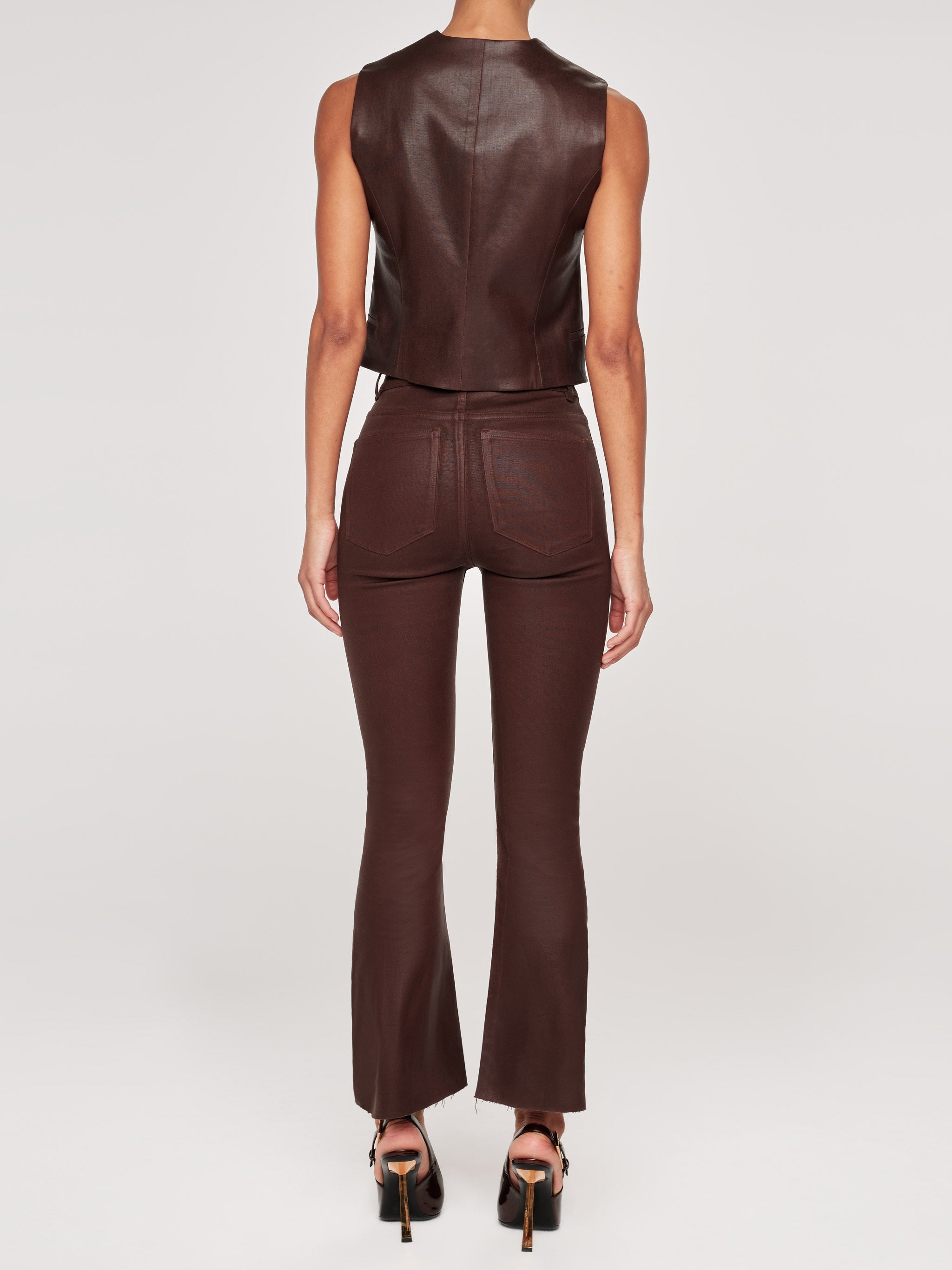 Bridget Boot High Rise Instasculpt™ Crop Jeans | Walnut