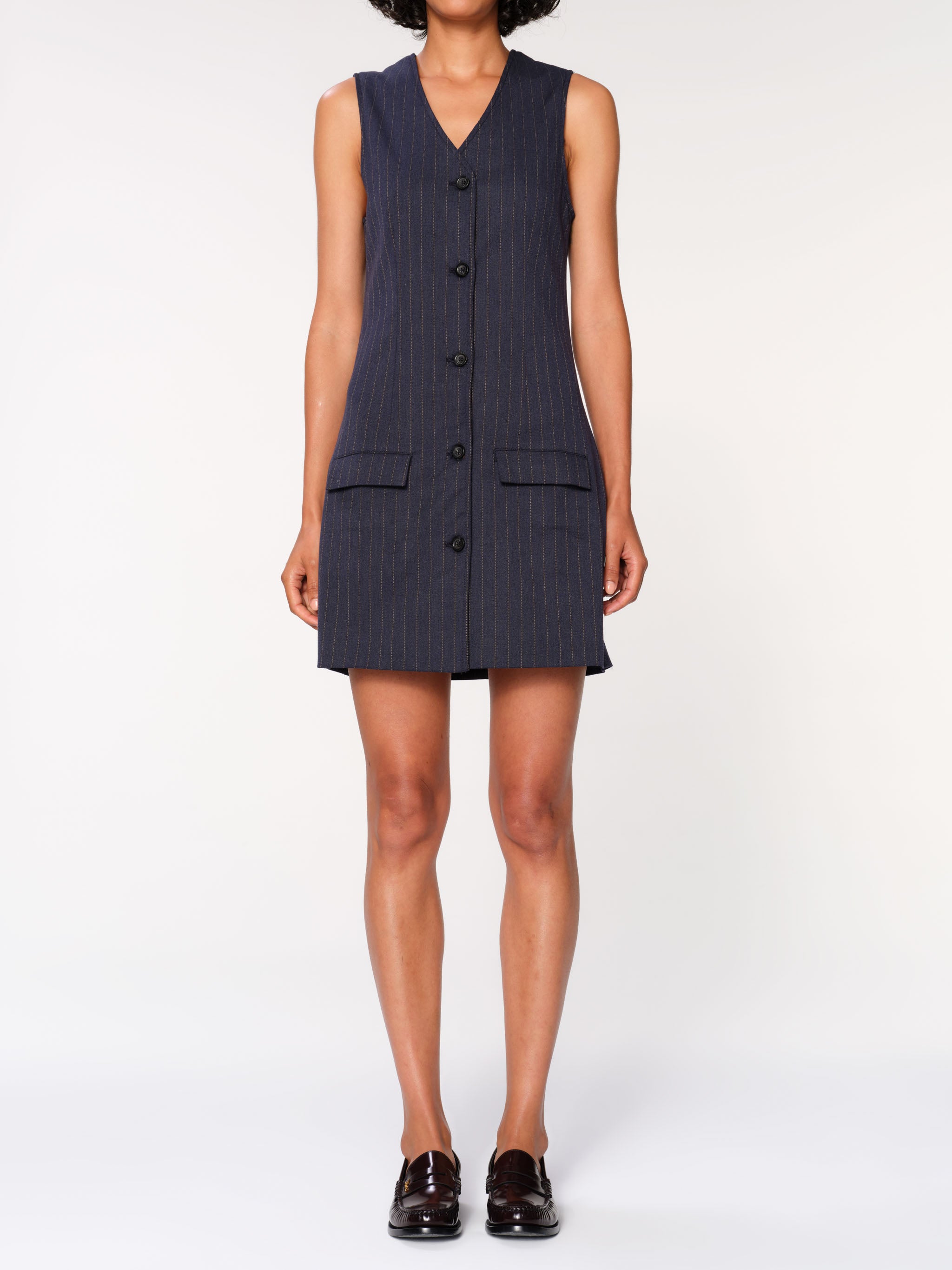women's vest blue