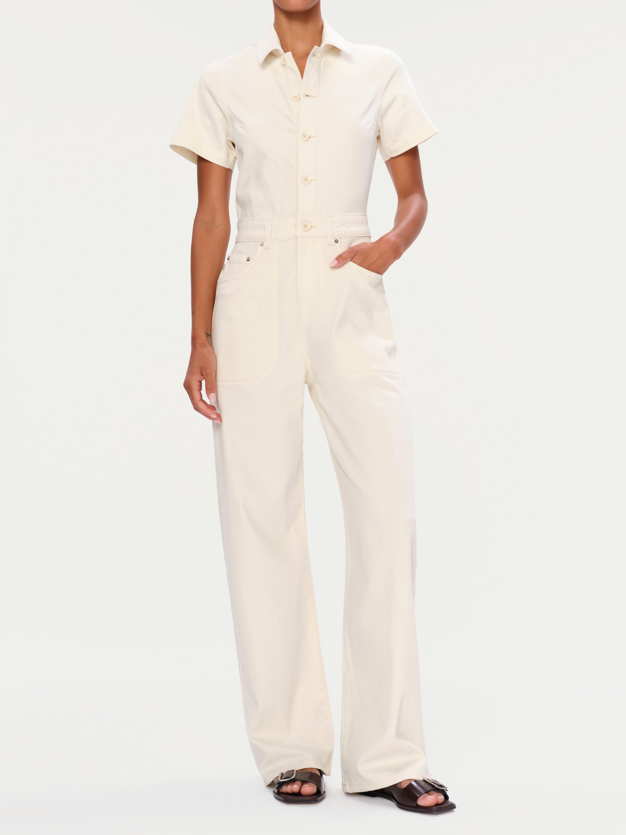 women's white jumpsuit
