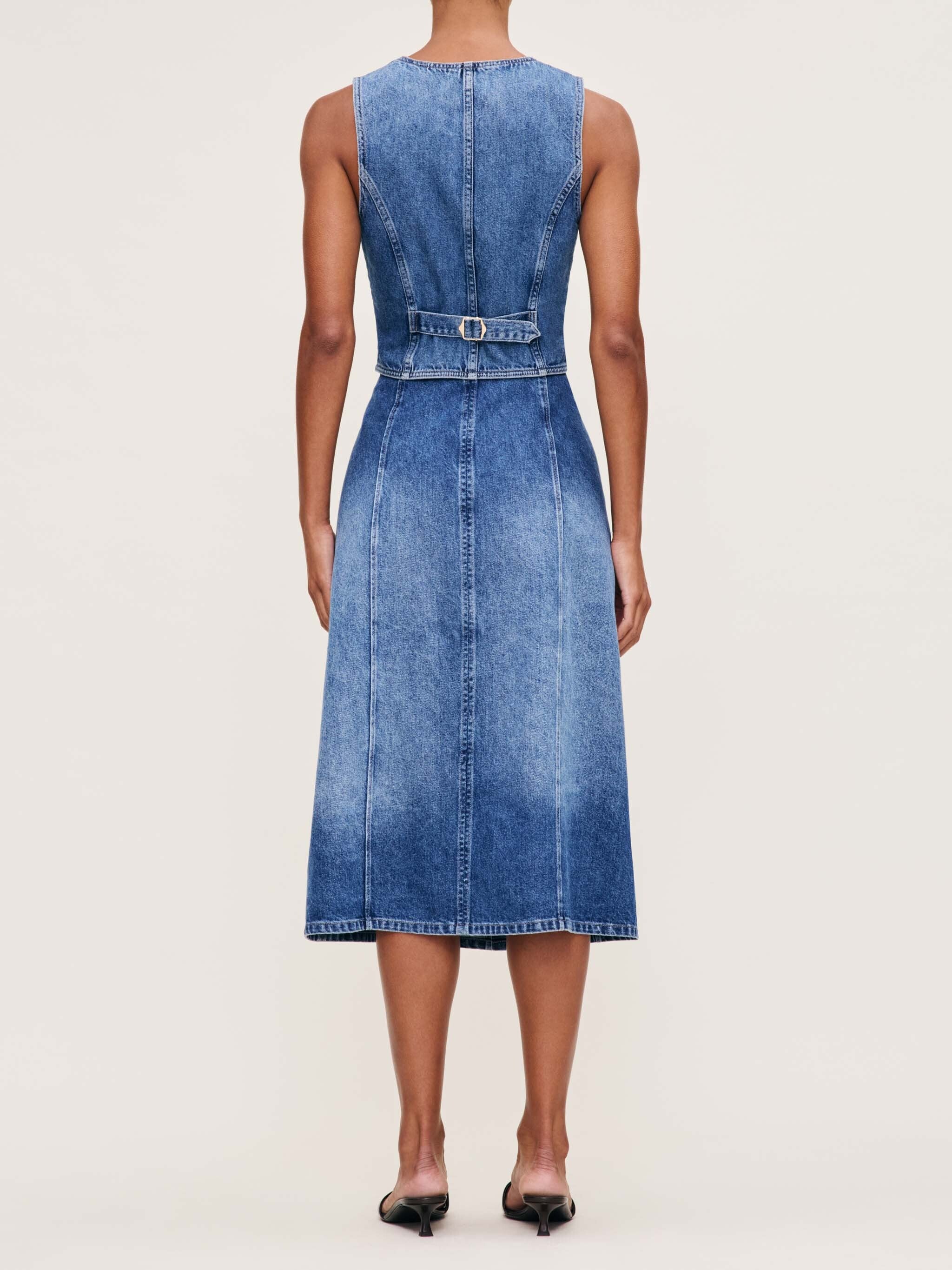 women's blue jean skirt