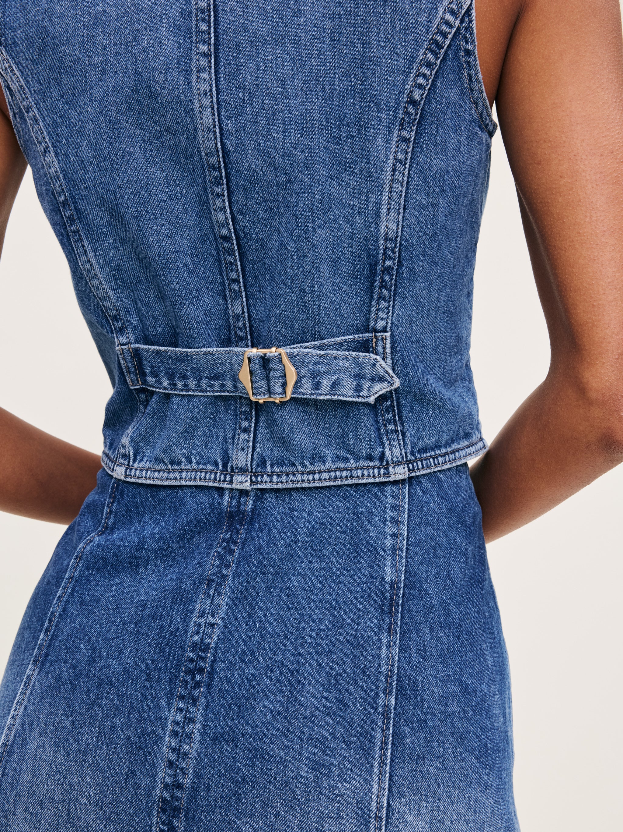 women's blue jean skirt