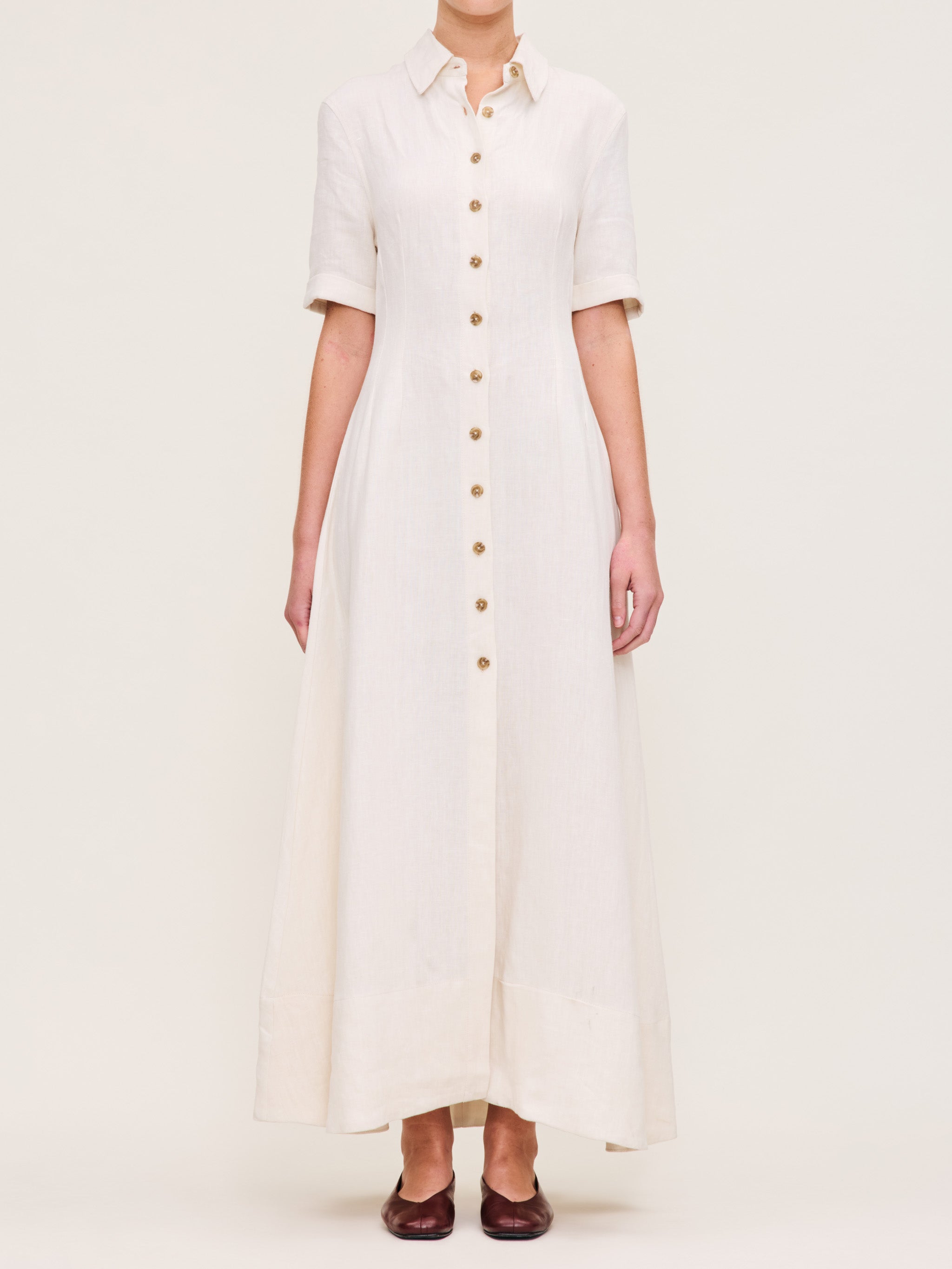 women's white dress