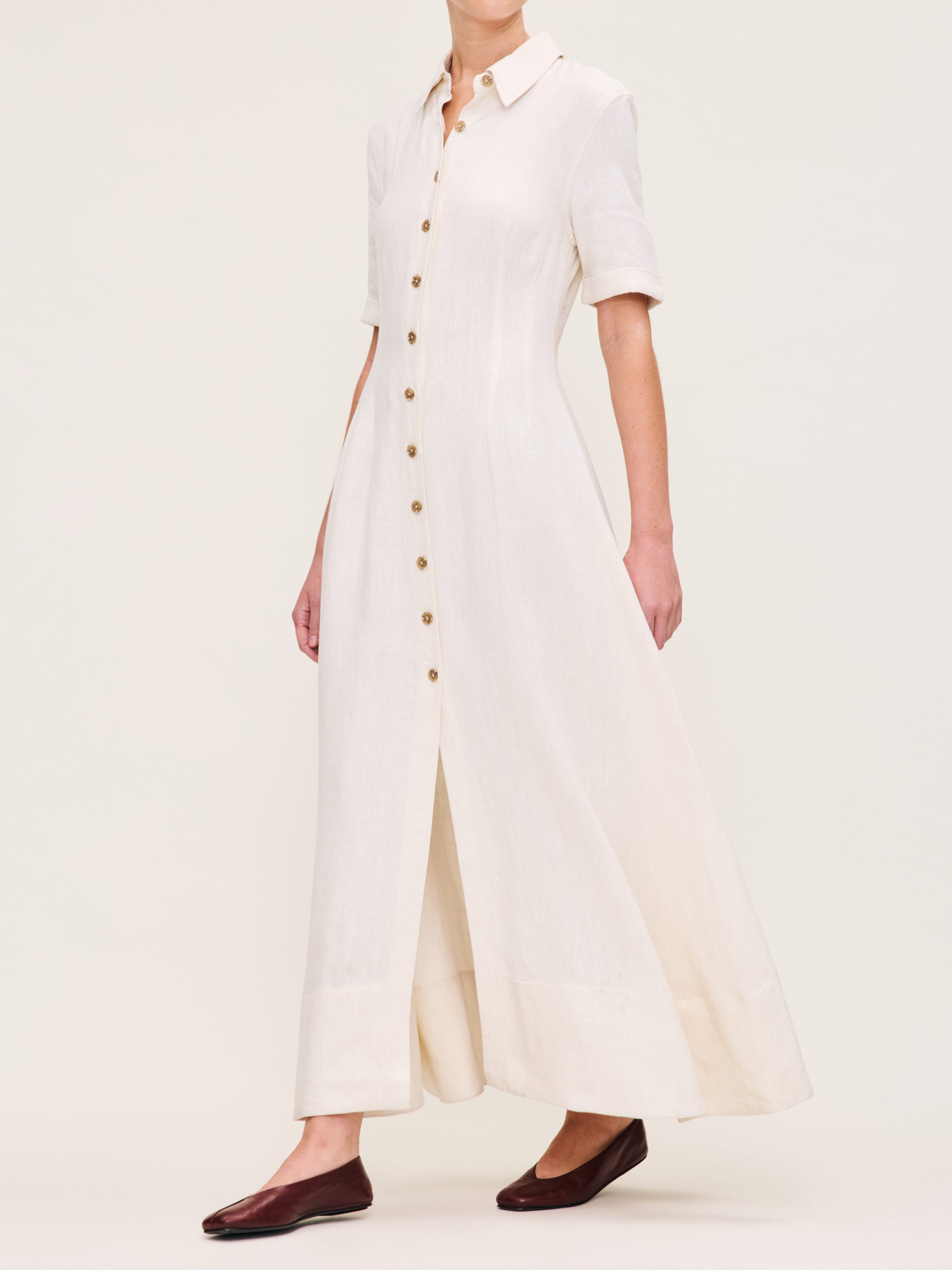 women's white dress