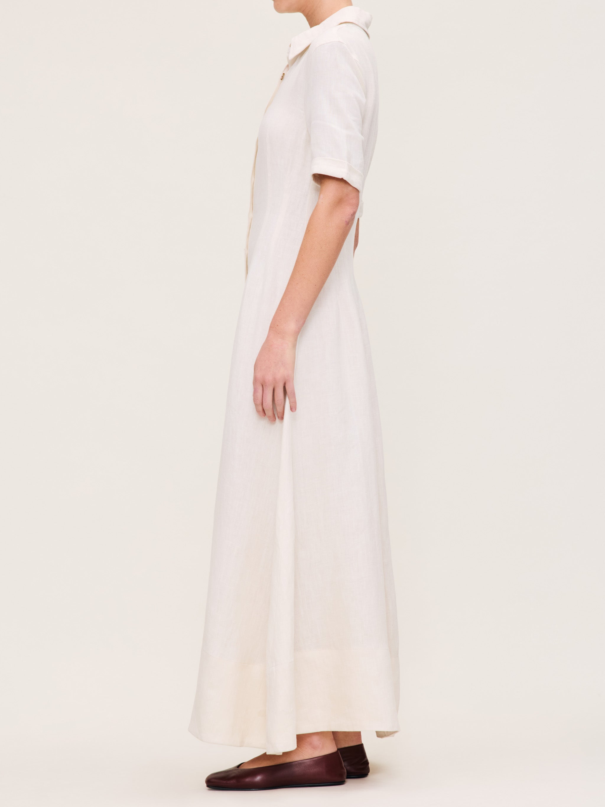 women's white dress