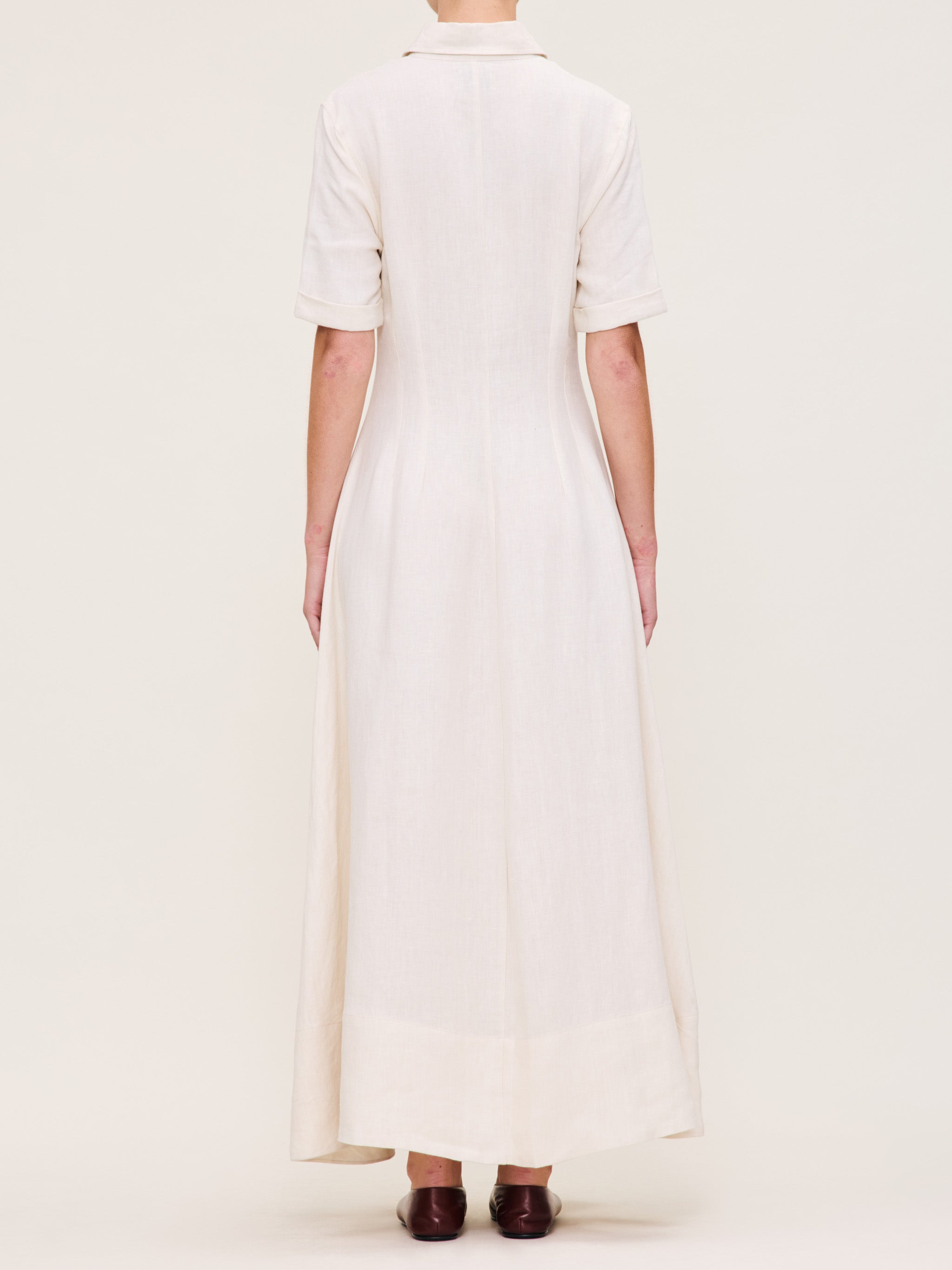 women's white dress