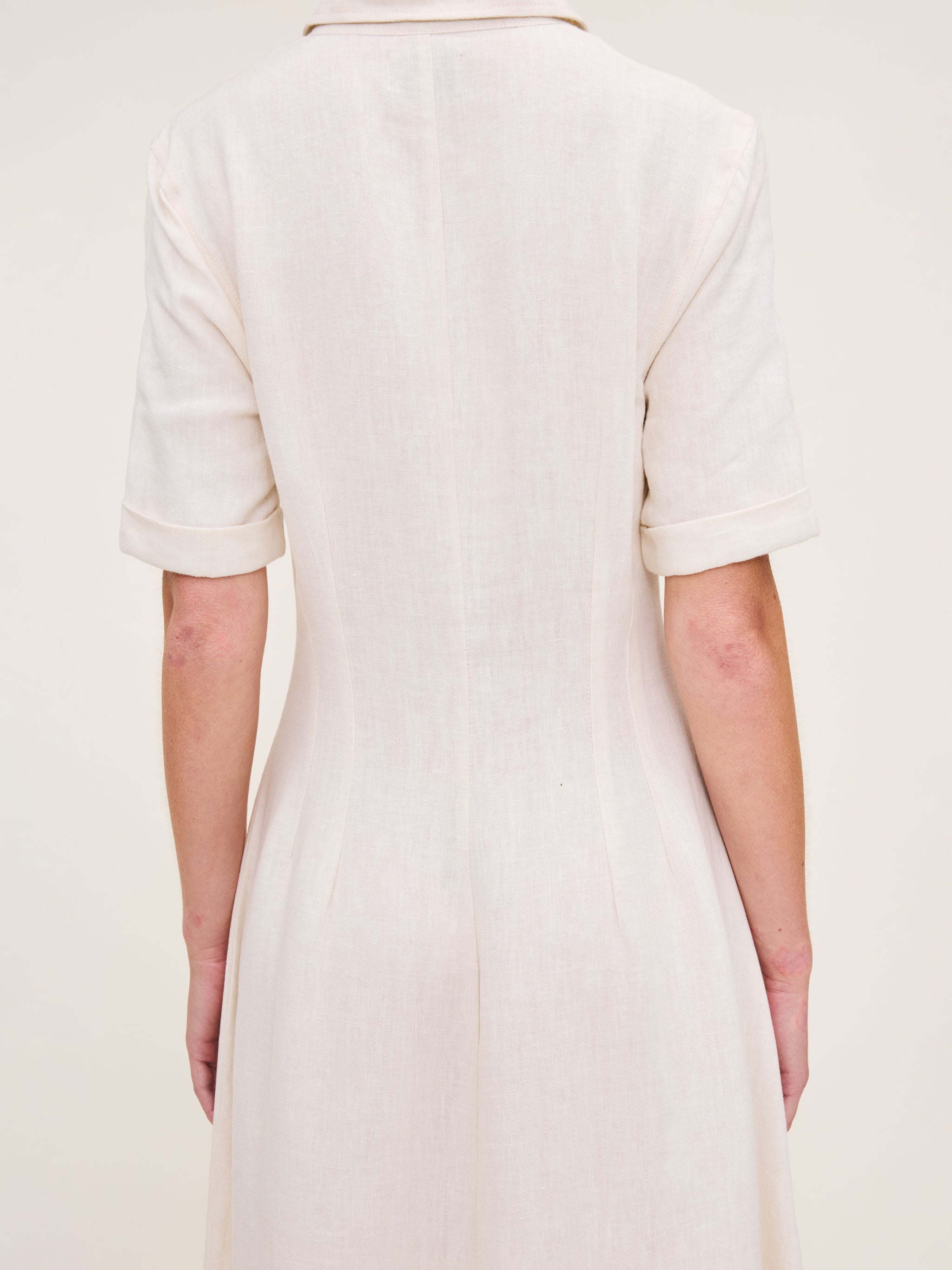 women's white dress