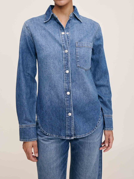 Ines Shirt | Lapis | DL1961 Premium Denim