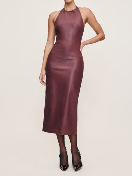 Dl1961 Esme Coated Midi Dress - Saffron Coated - Xs