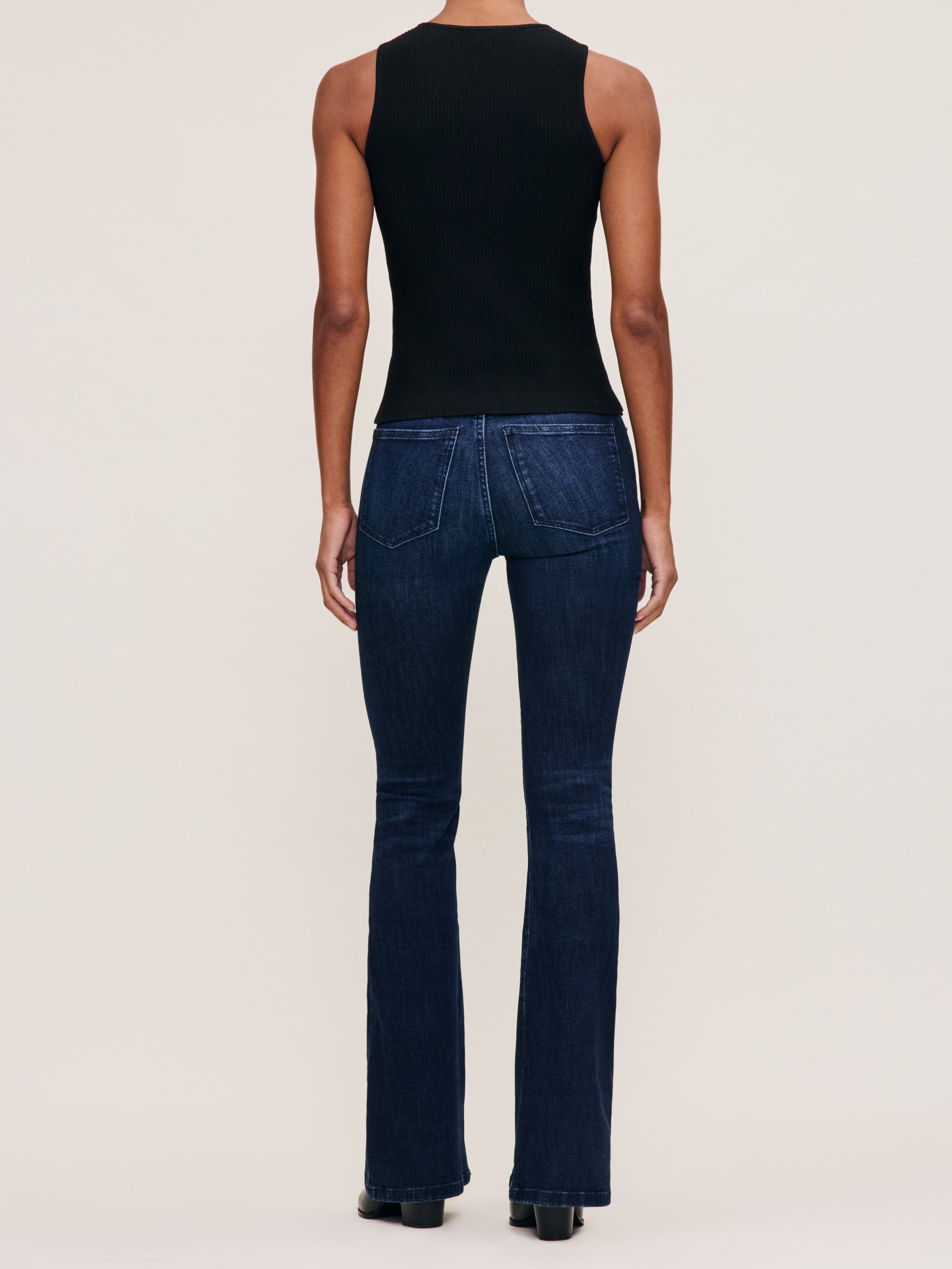 Women's Black Sculpting Racer Back Tank Top