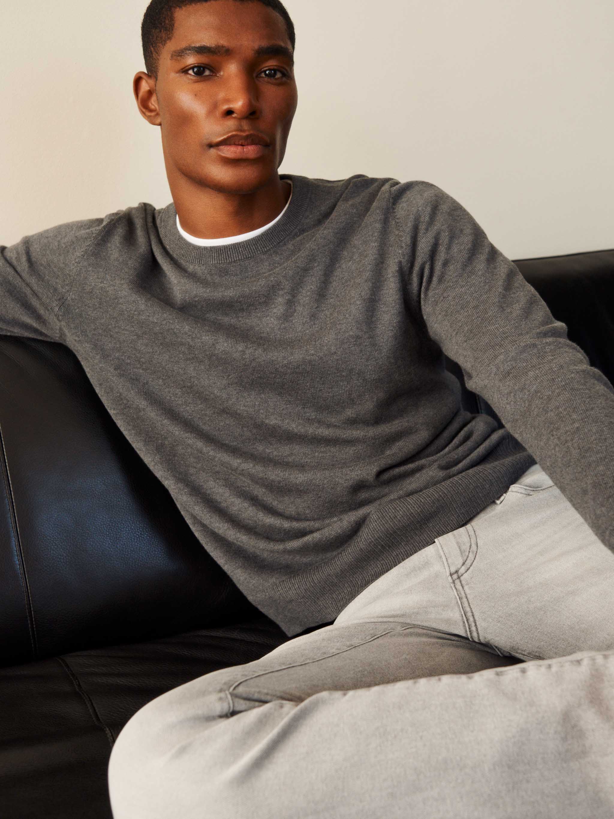 Men's Grey Crewneck Sweater