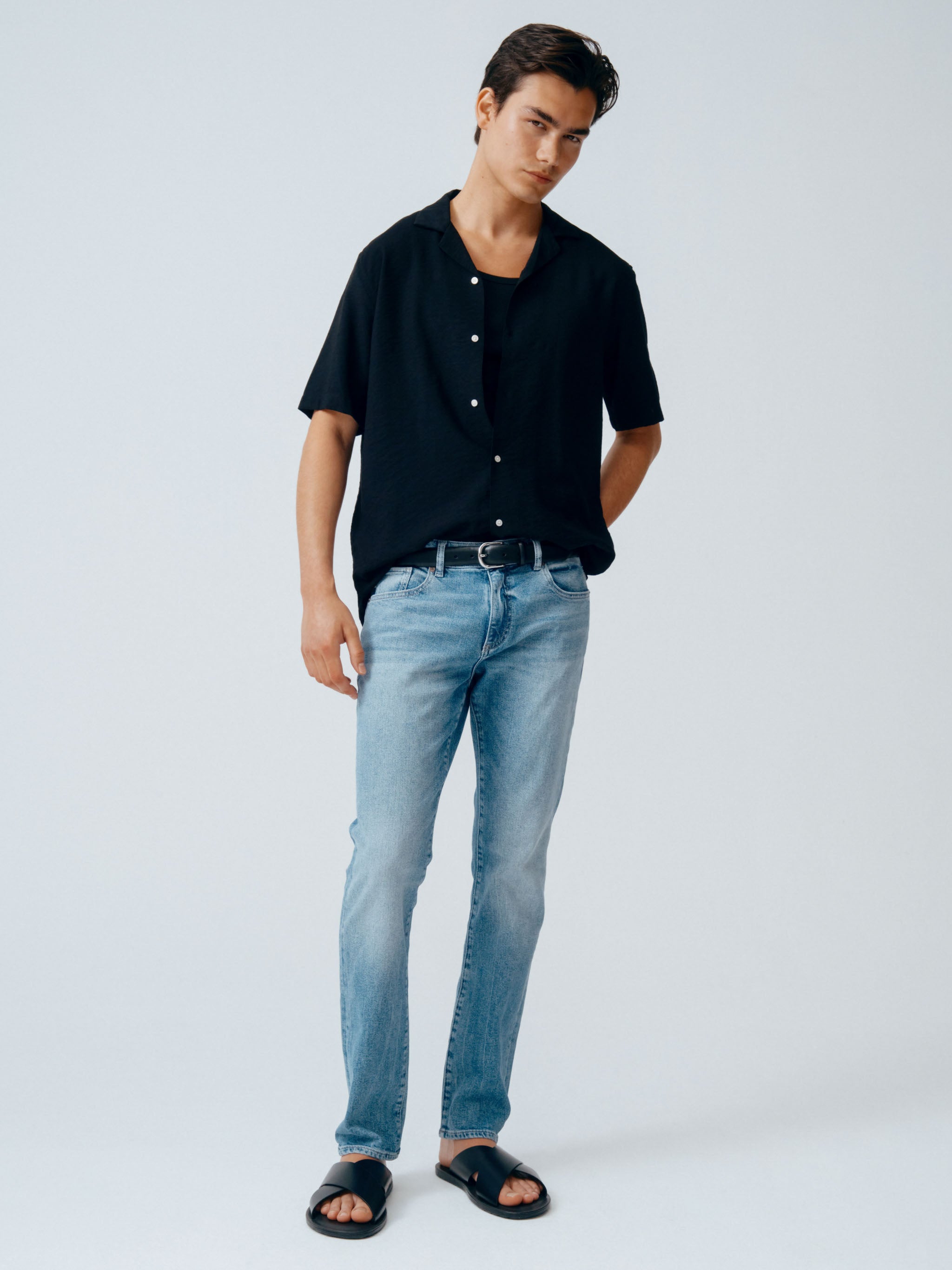 Nick Slim Jeans | Aged Mid (Light Indigo)