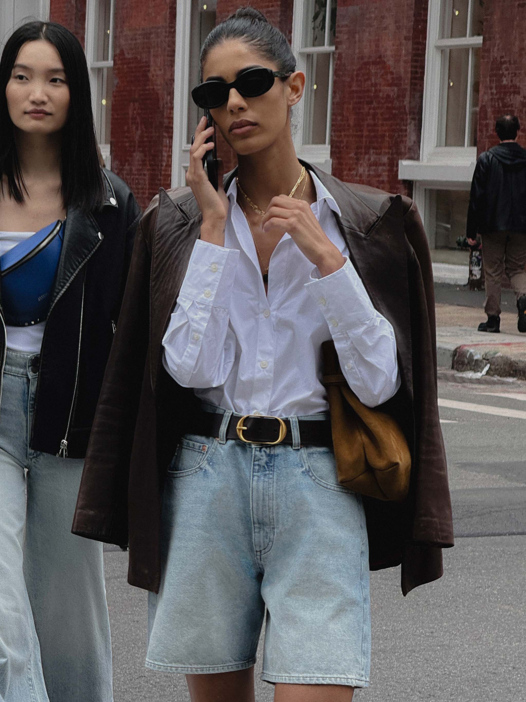women's barrel blue jean
