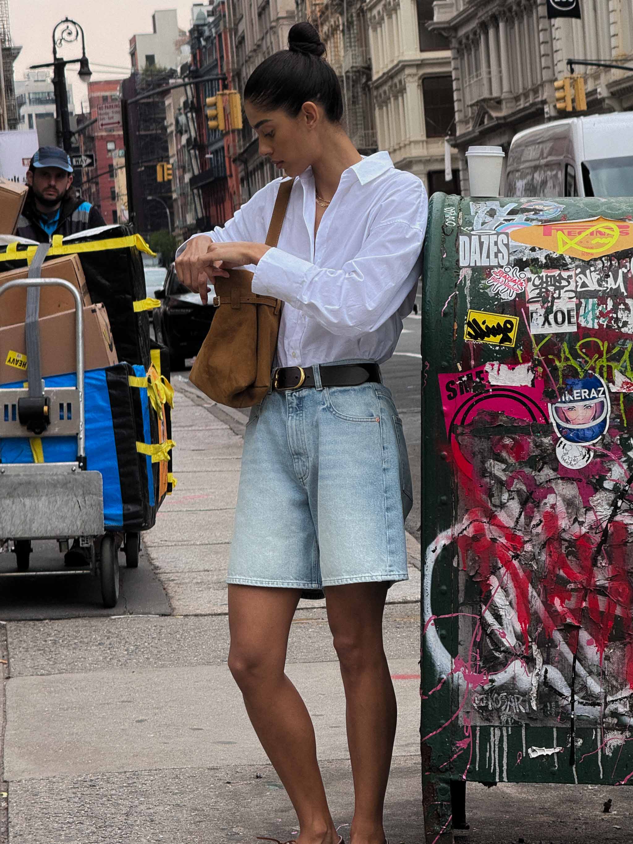women's barrel blue jean