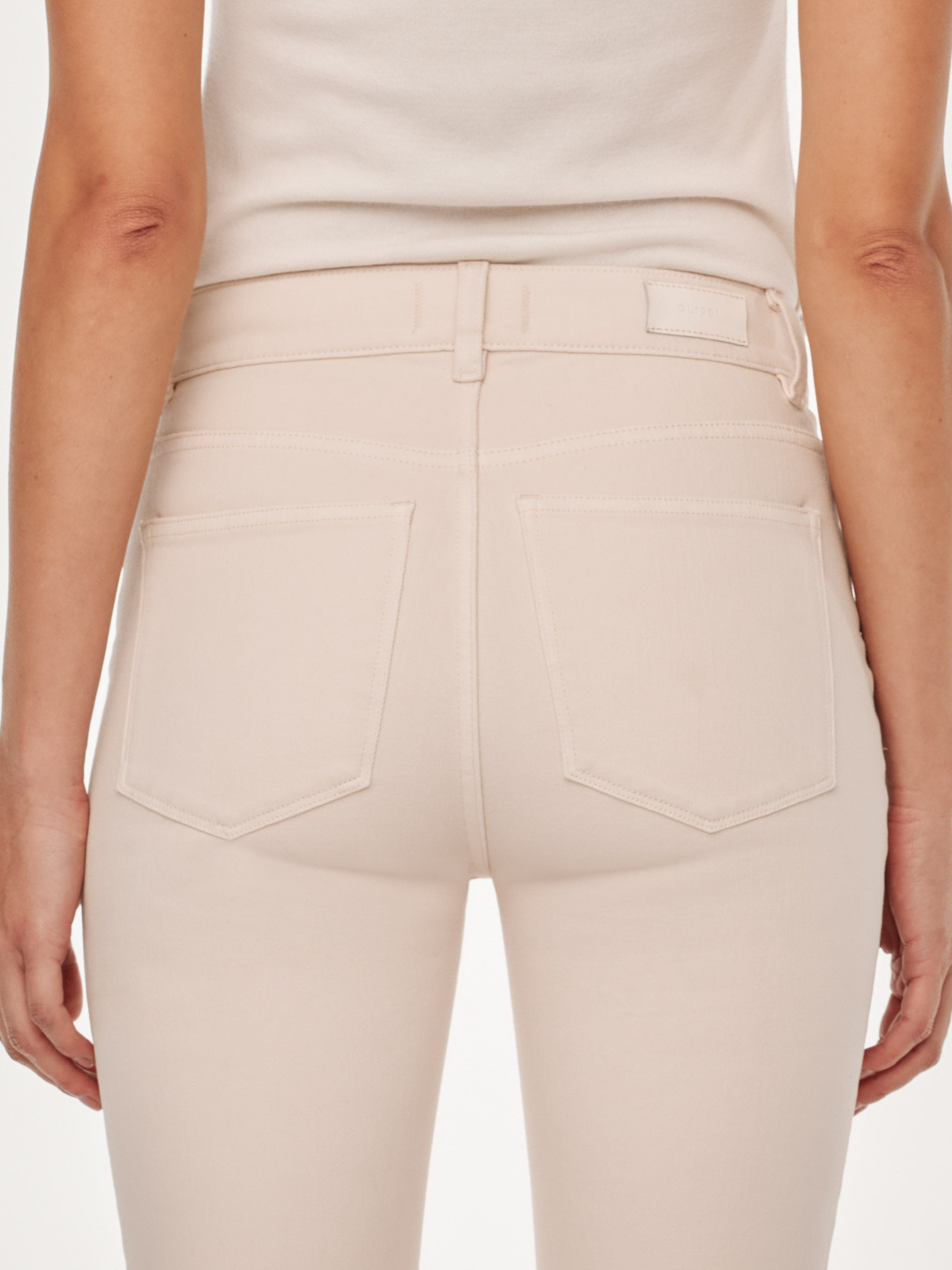 women's bootcut white jean
