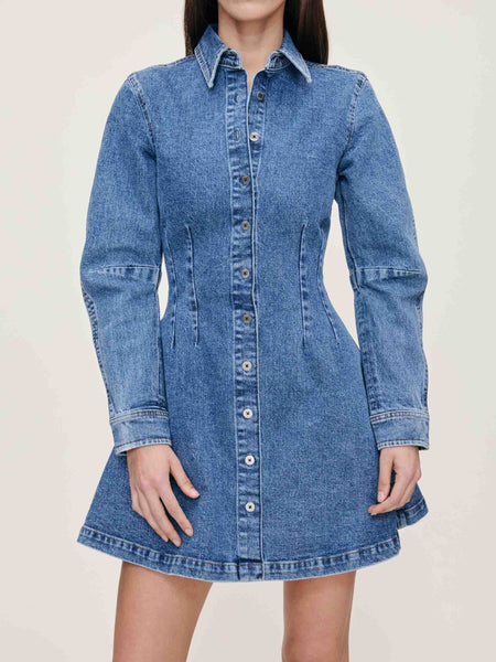 Joice Dress Long Sleeve Mini | Date Night | DL1961 Premium Denim