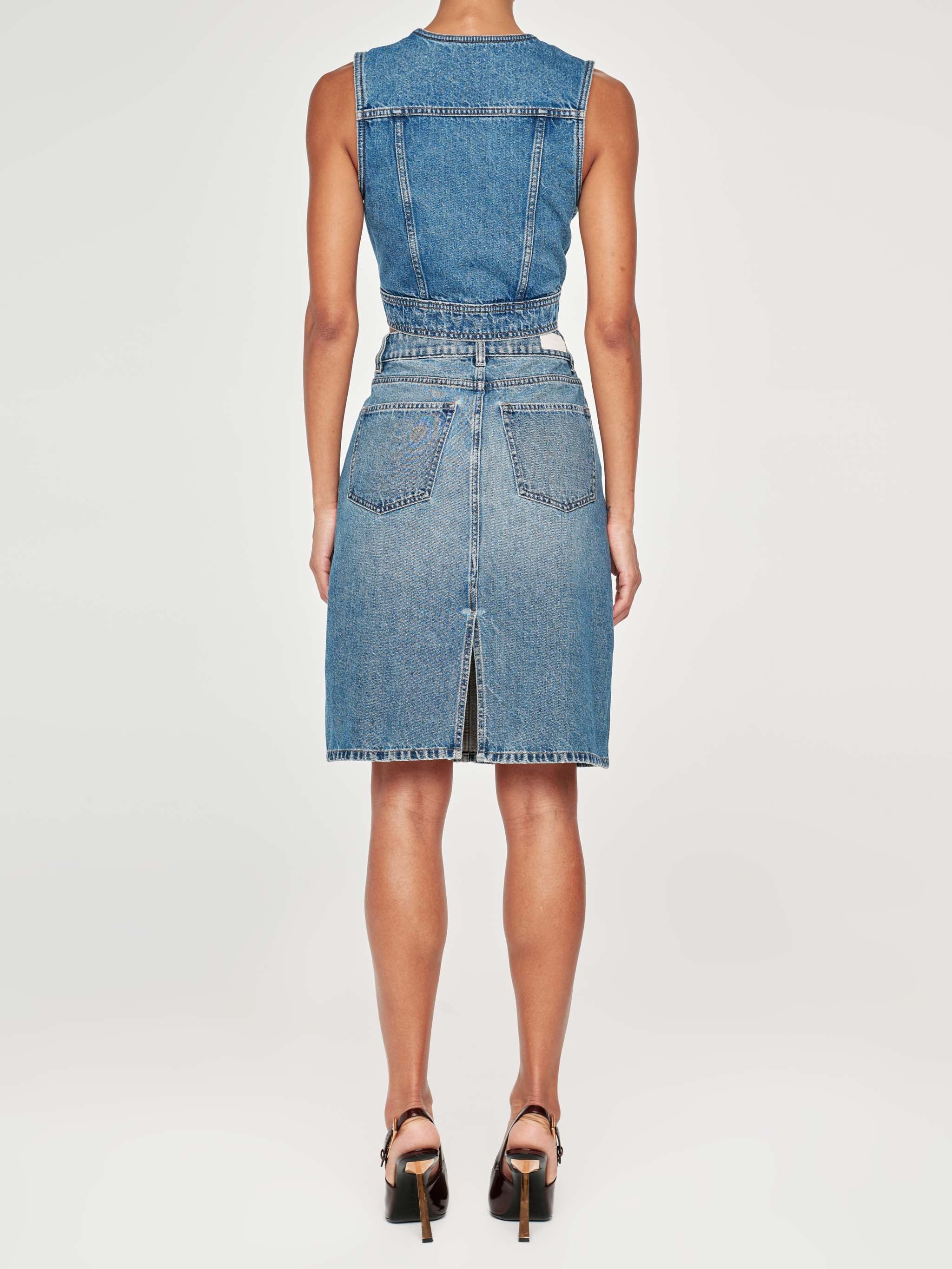 women's skirt blue jean
