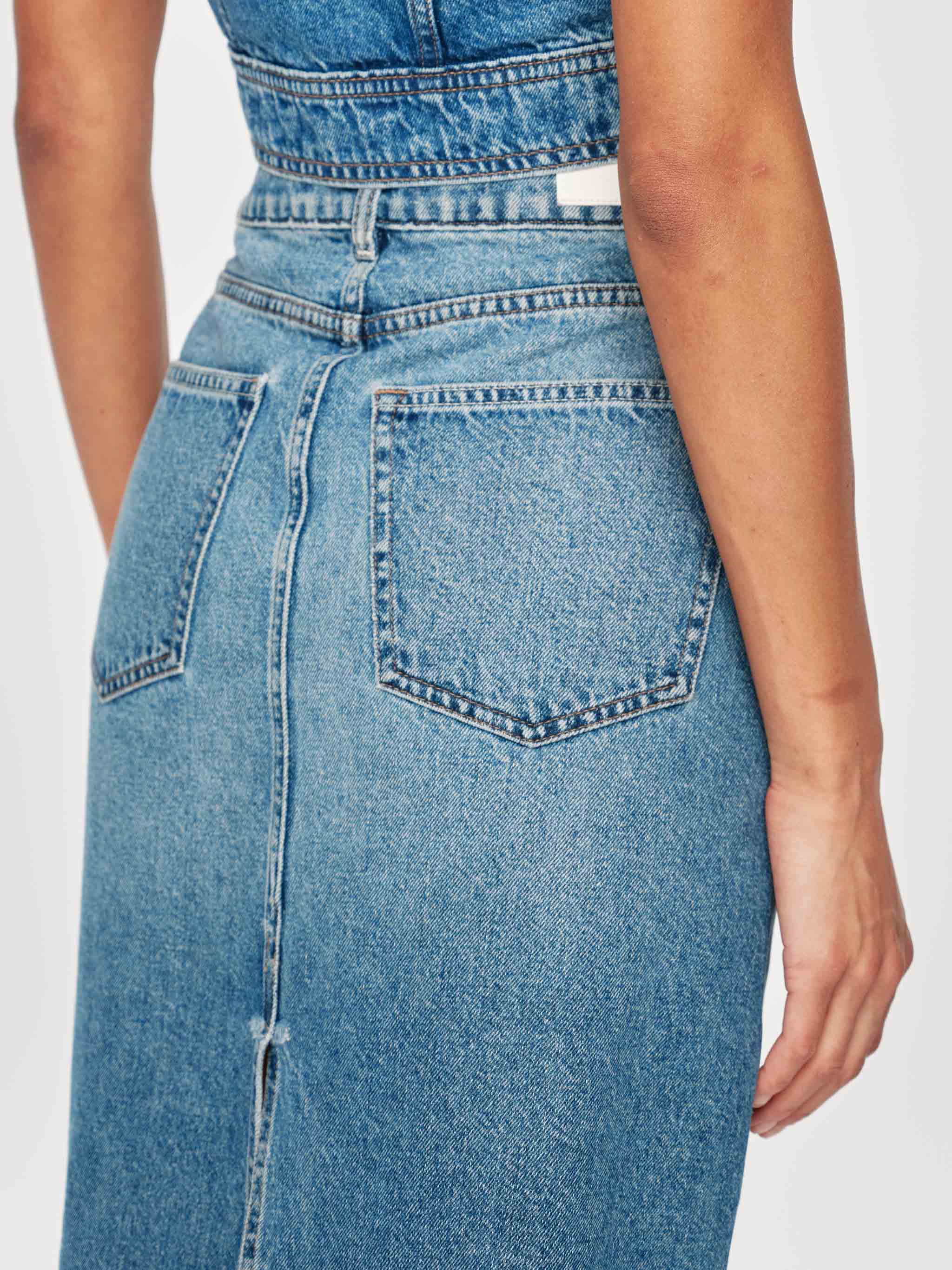 women's skirt blue jean