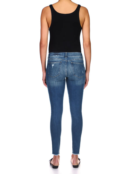Coco Straight Mid Rise Curvy 34 Jeans