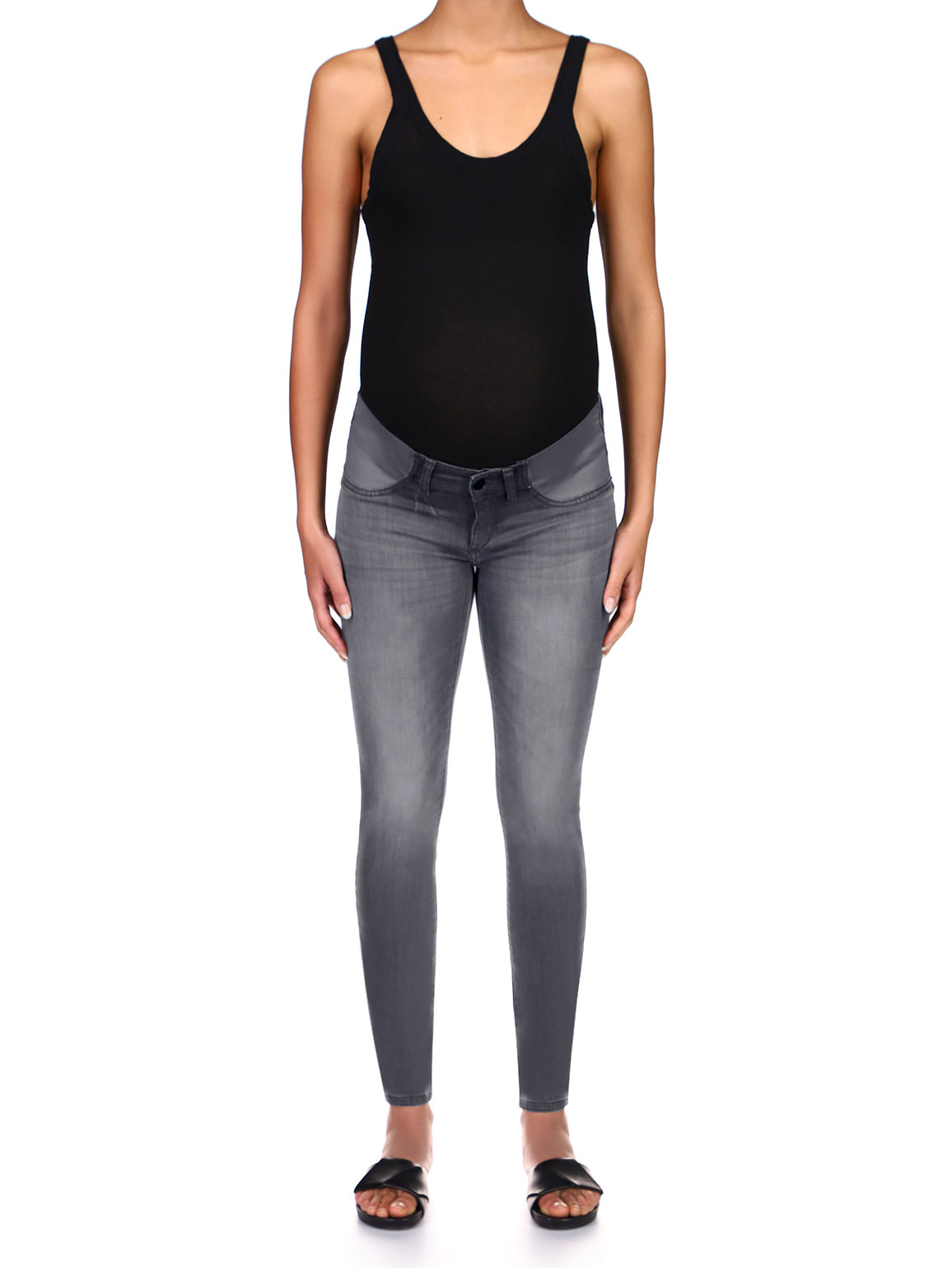 women's maternity skinny blue jeans