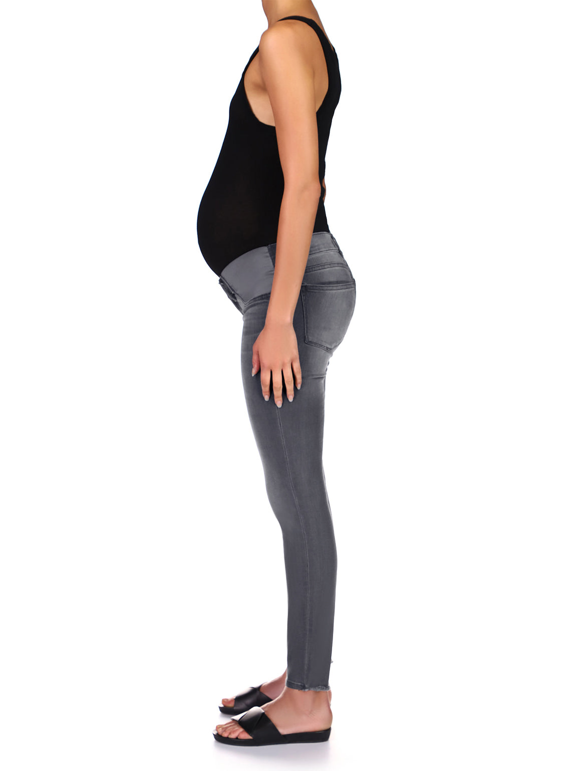 women's maternity skinny blue jeans