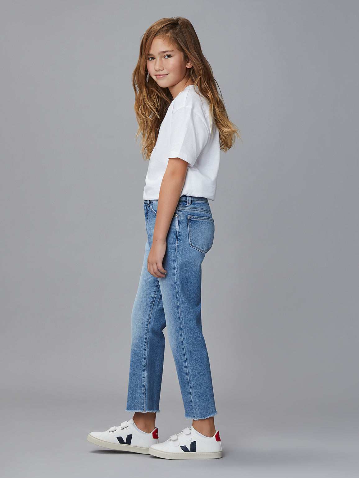 Emie Straight High Rise Jeans | Glacier