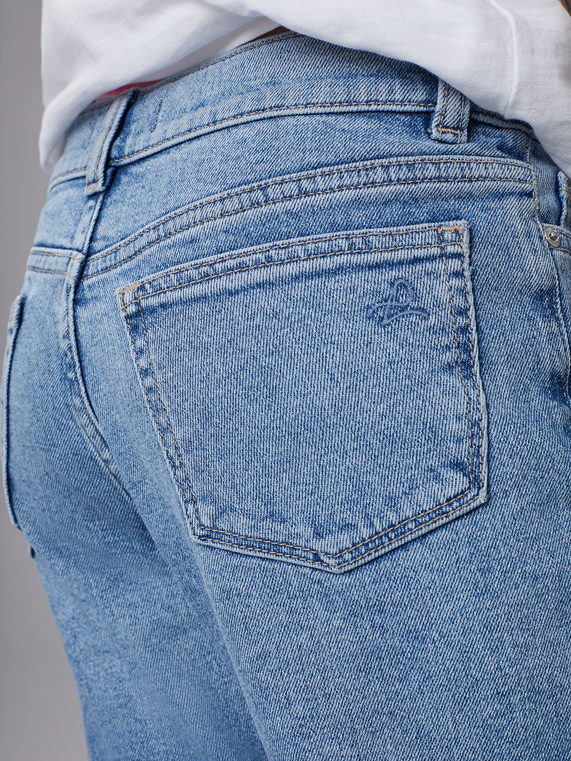 Emie Straight High Rise Jeans | Glacier