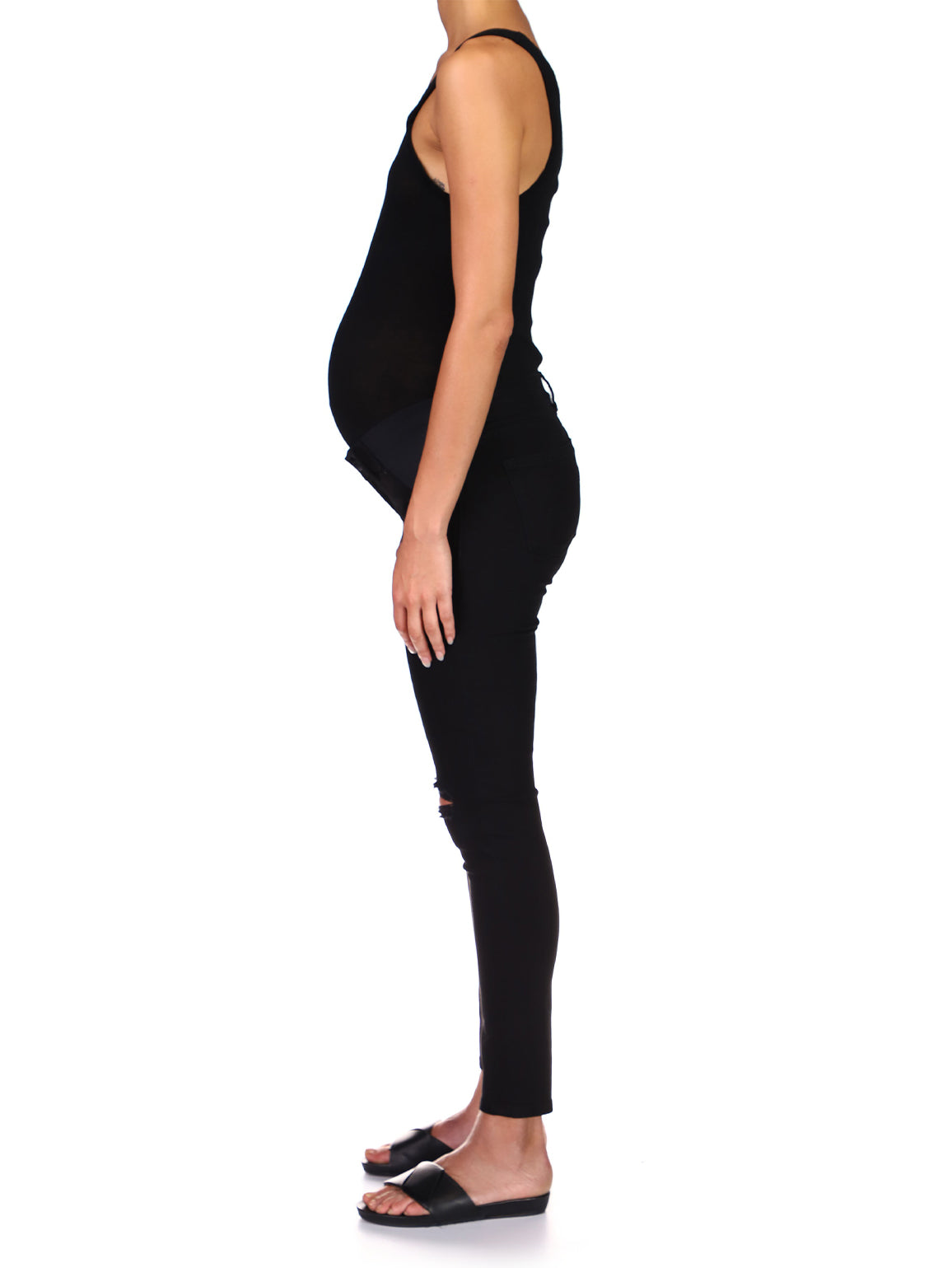 women's maternity skinny black jeans