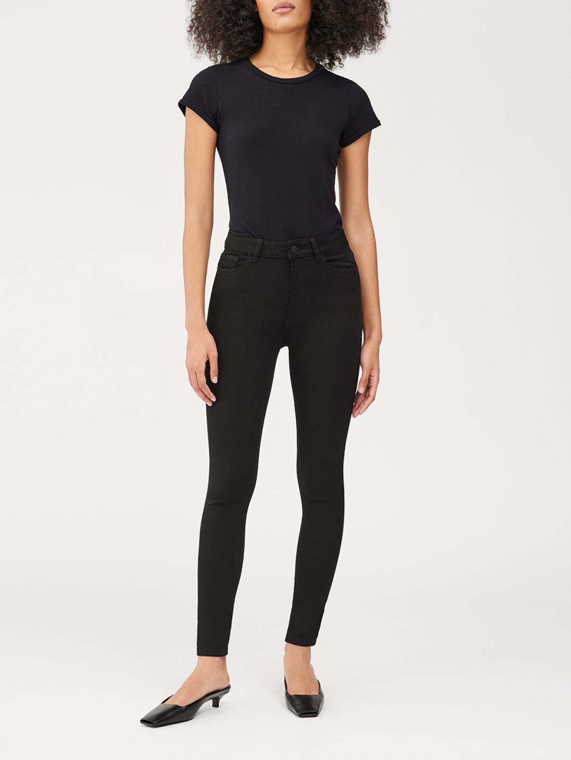 women's skinny black jean