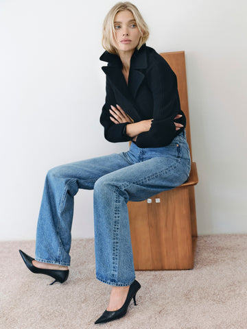 Karmine Refined Wide Leg High Rise 31" | Salt Lake