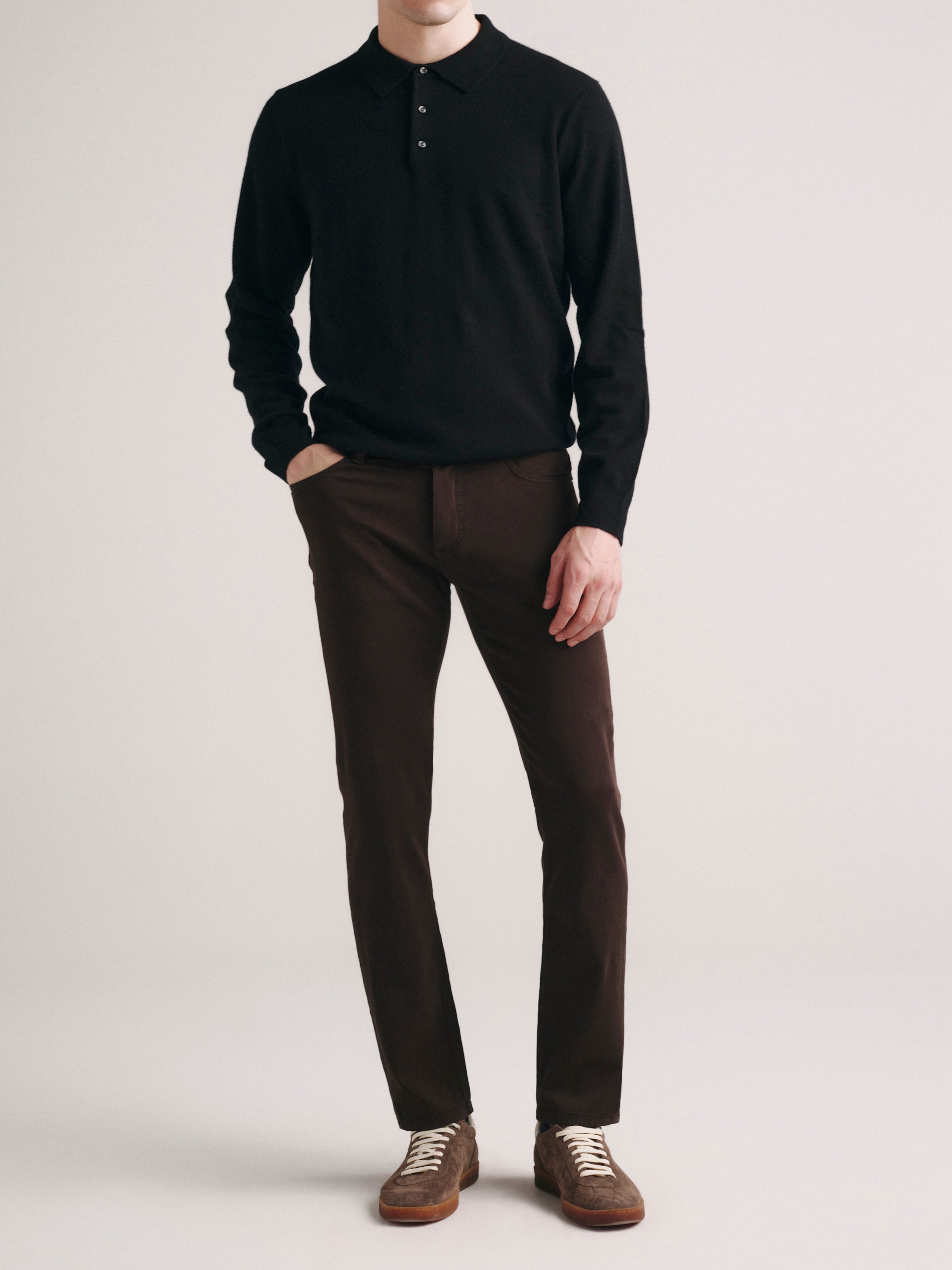 Nick Slim Jeans | Anthracite (Brown)