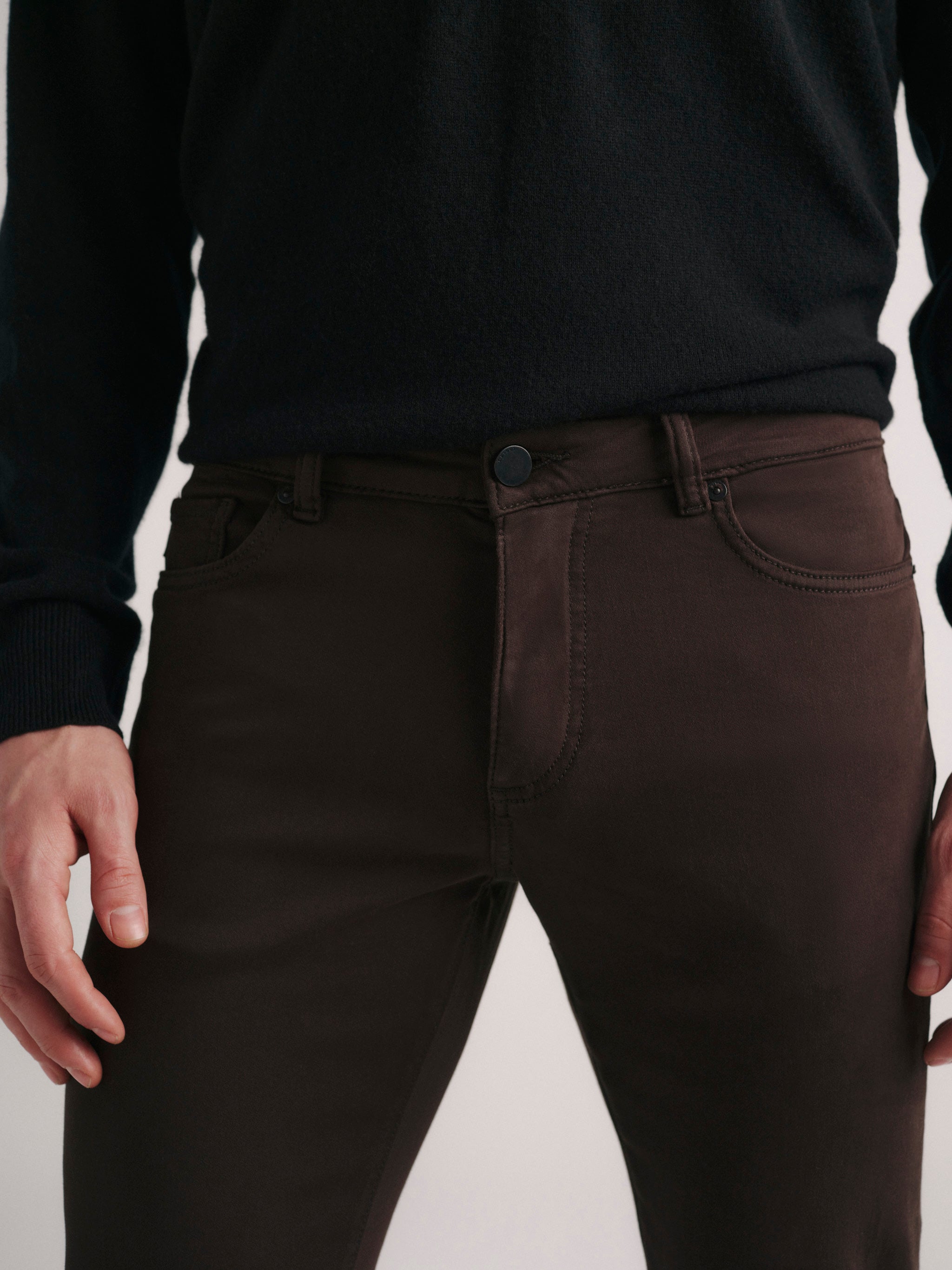 Nick Slim Jeans | Anthracite (Brown)