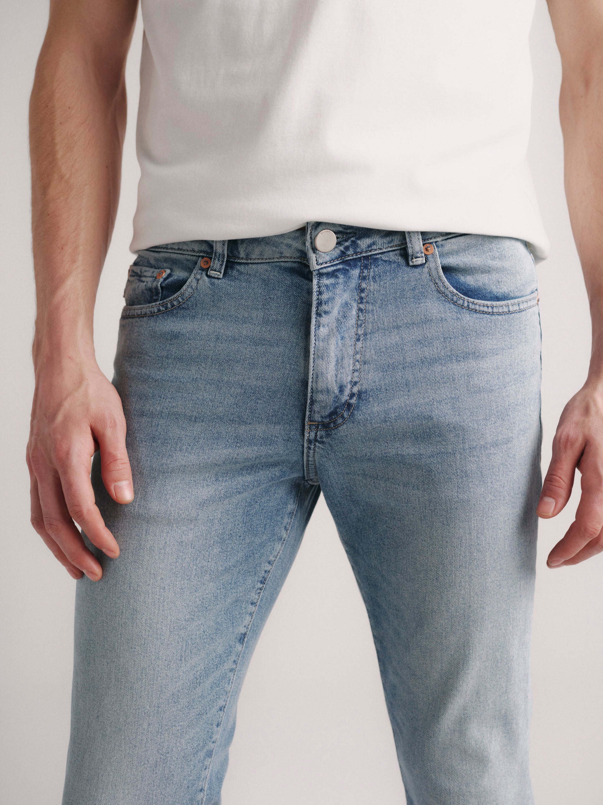 Nick Slim Jeans | Aged Mid (Light Indigo)