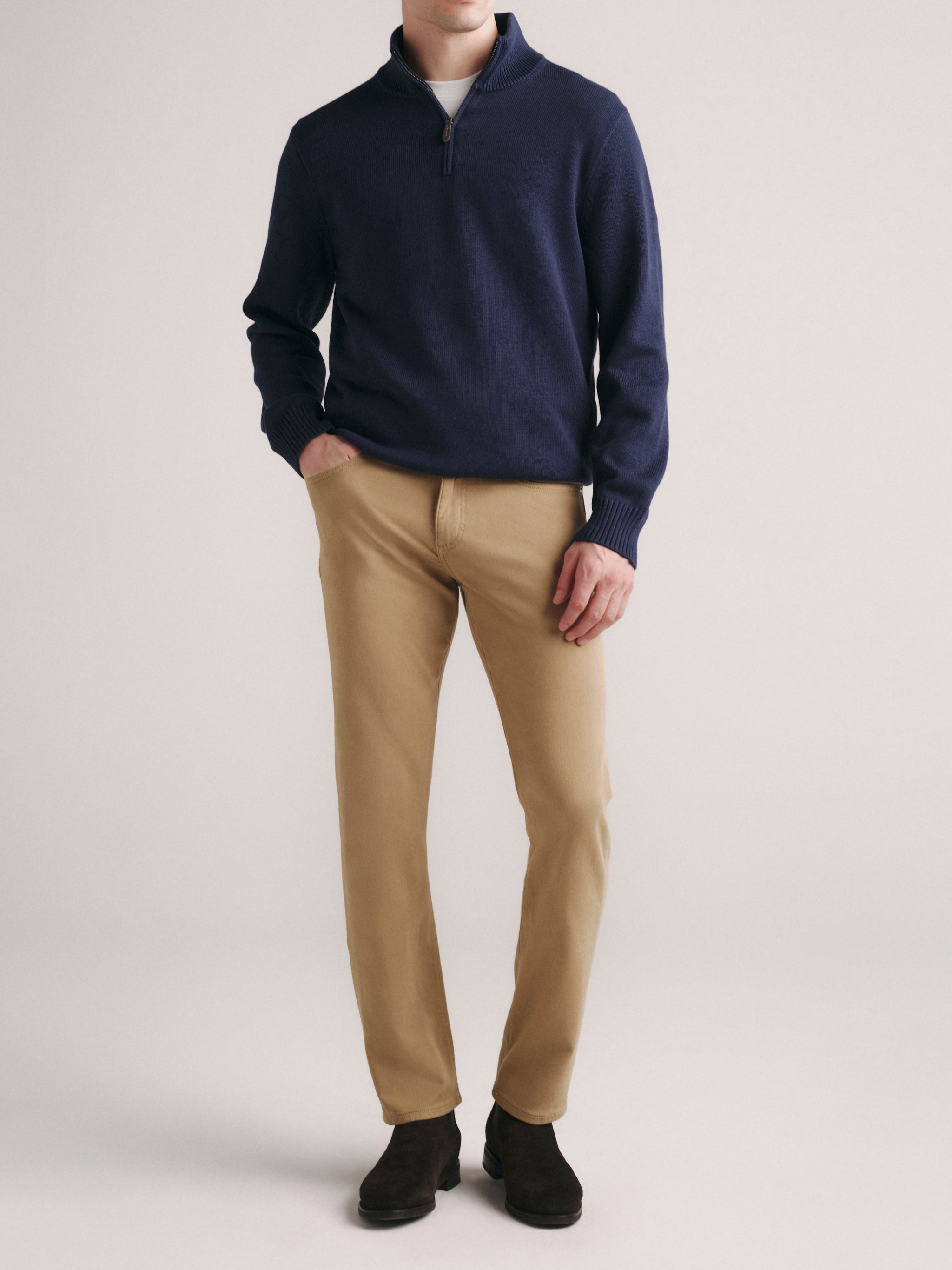 Russell Slim Straight Jeans | Sand Stone