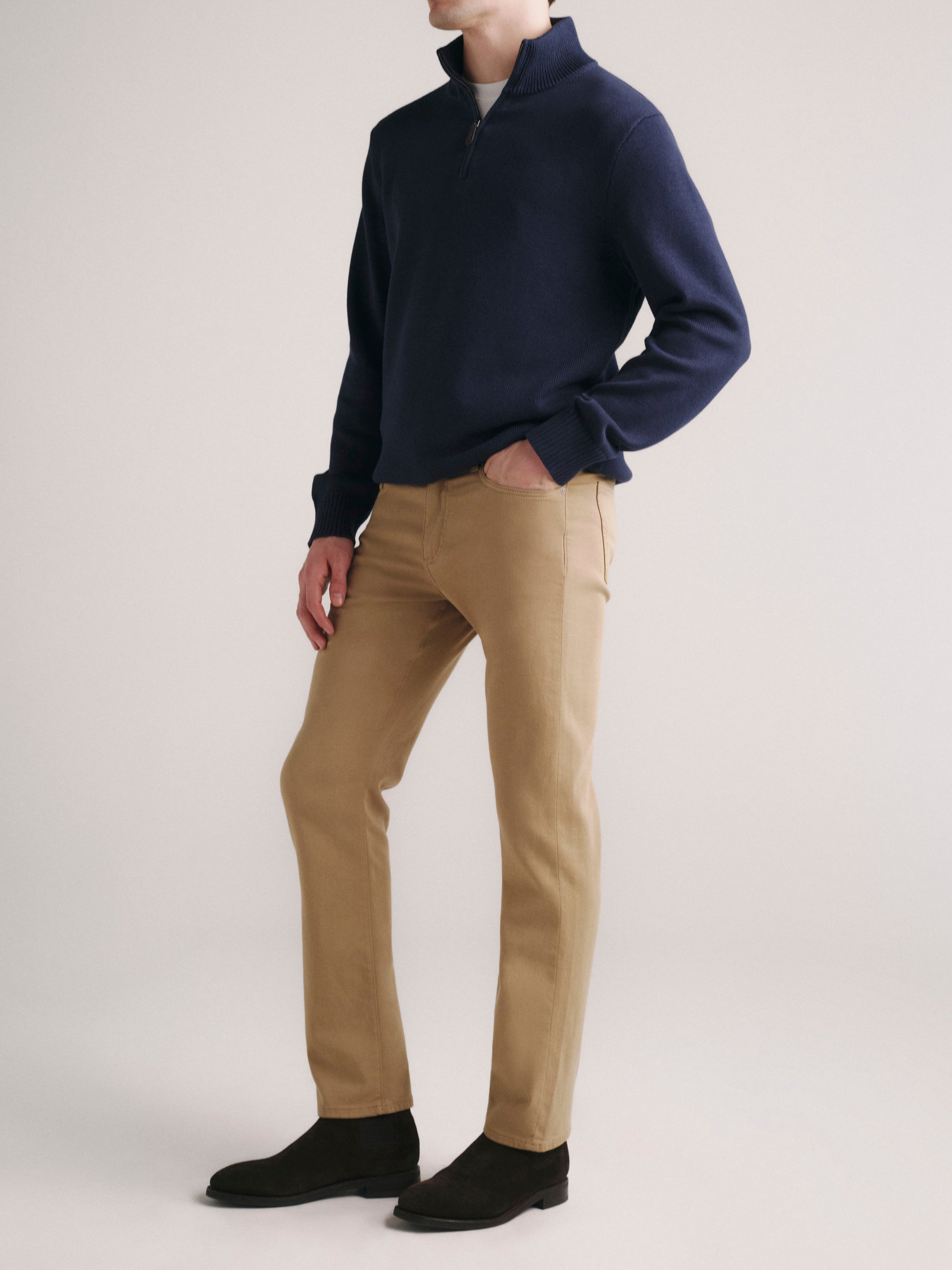 Russell Slim Straight Jeans | Sand Stone