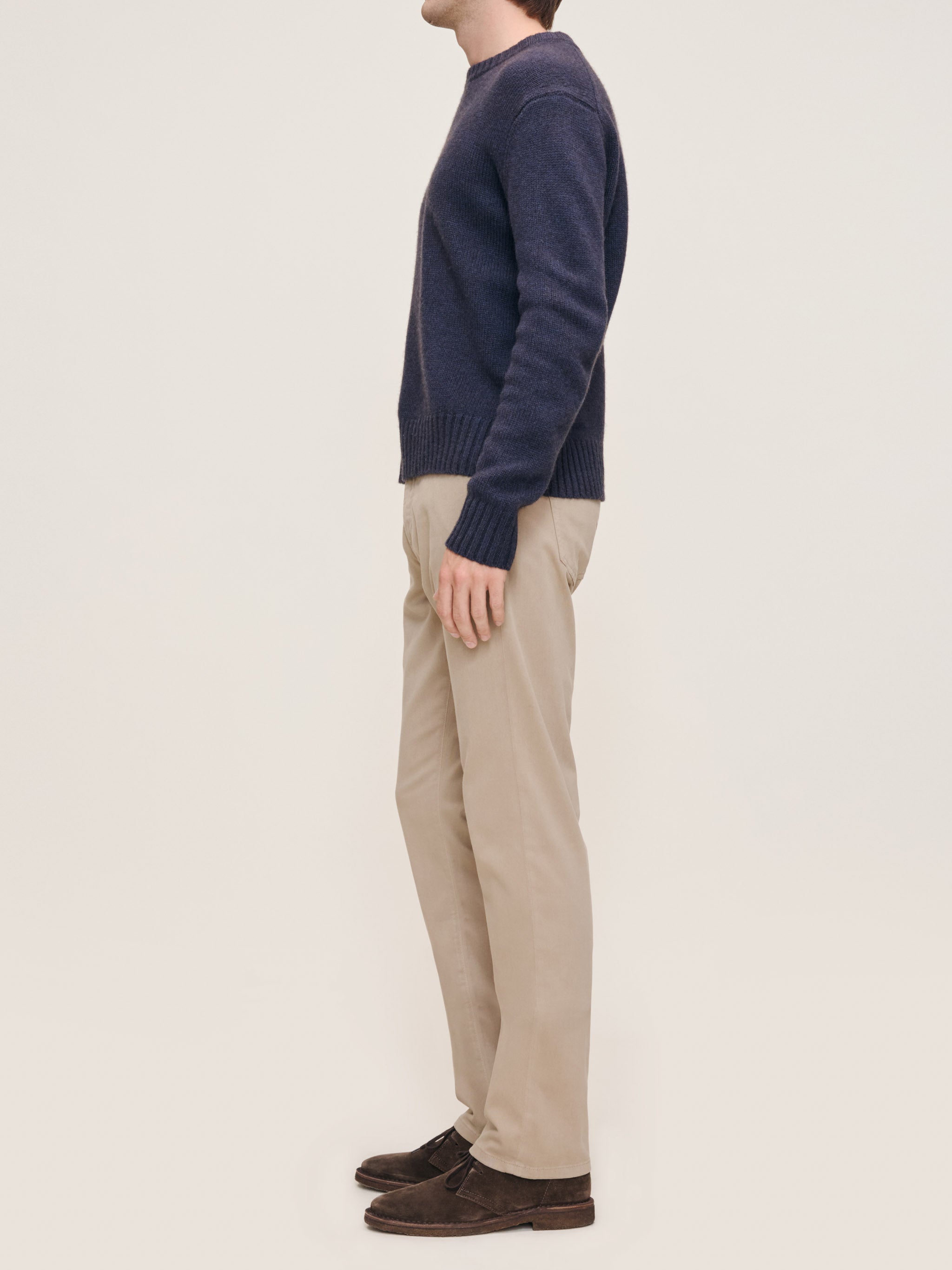 Russell Slim Straight Pants | Soft Beige
